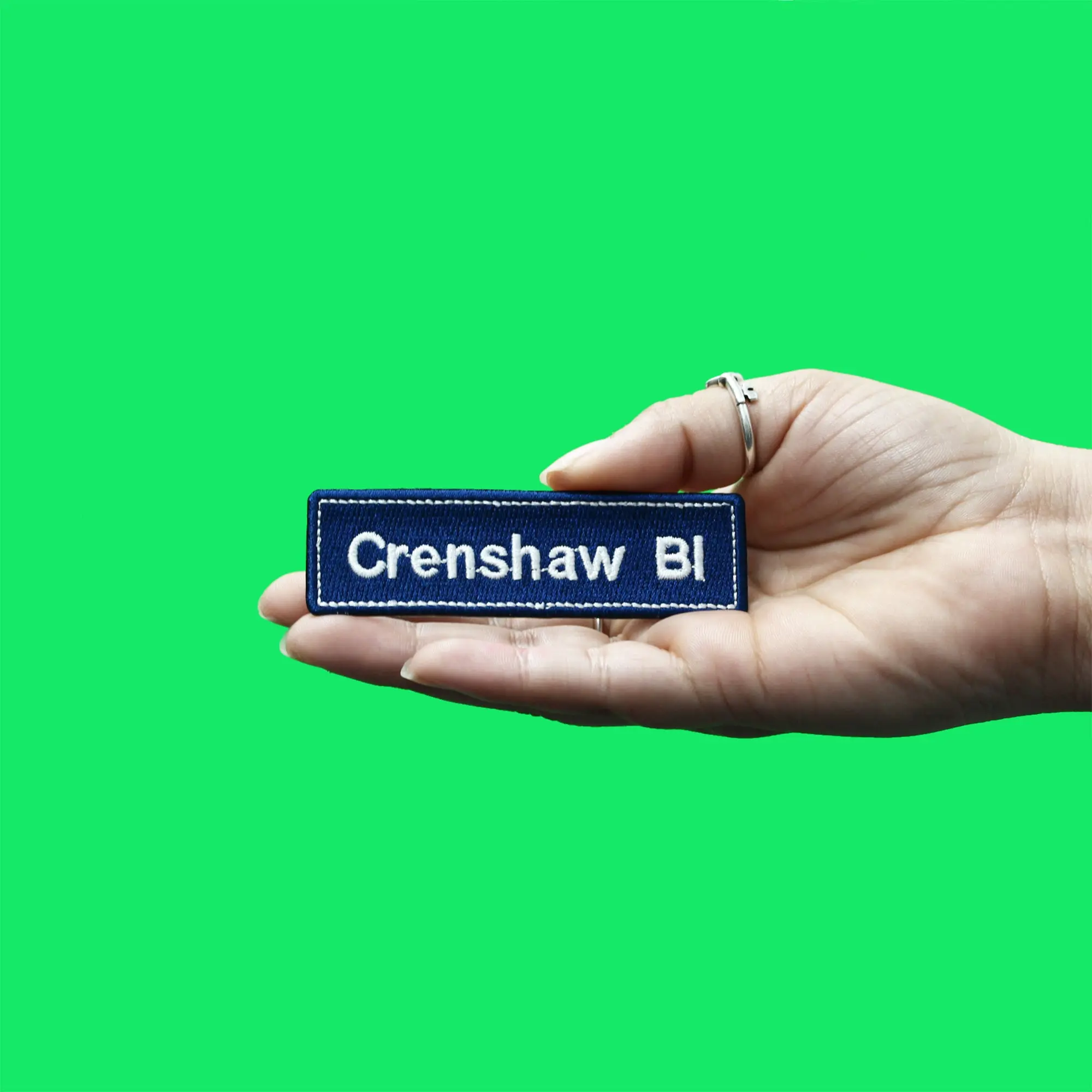 Crenshaw Bl Patch LA Street Sign Embroidered Iron On - Image 2