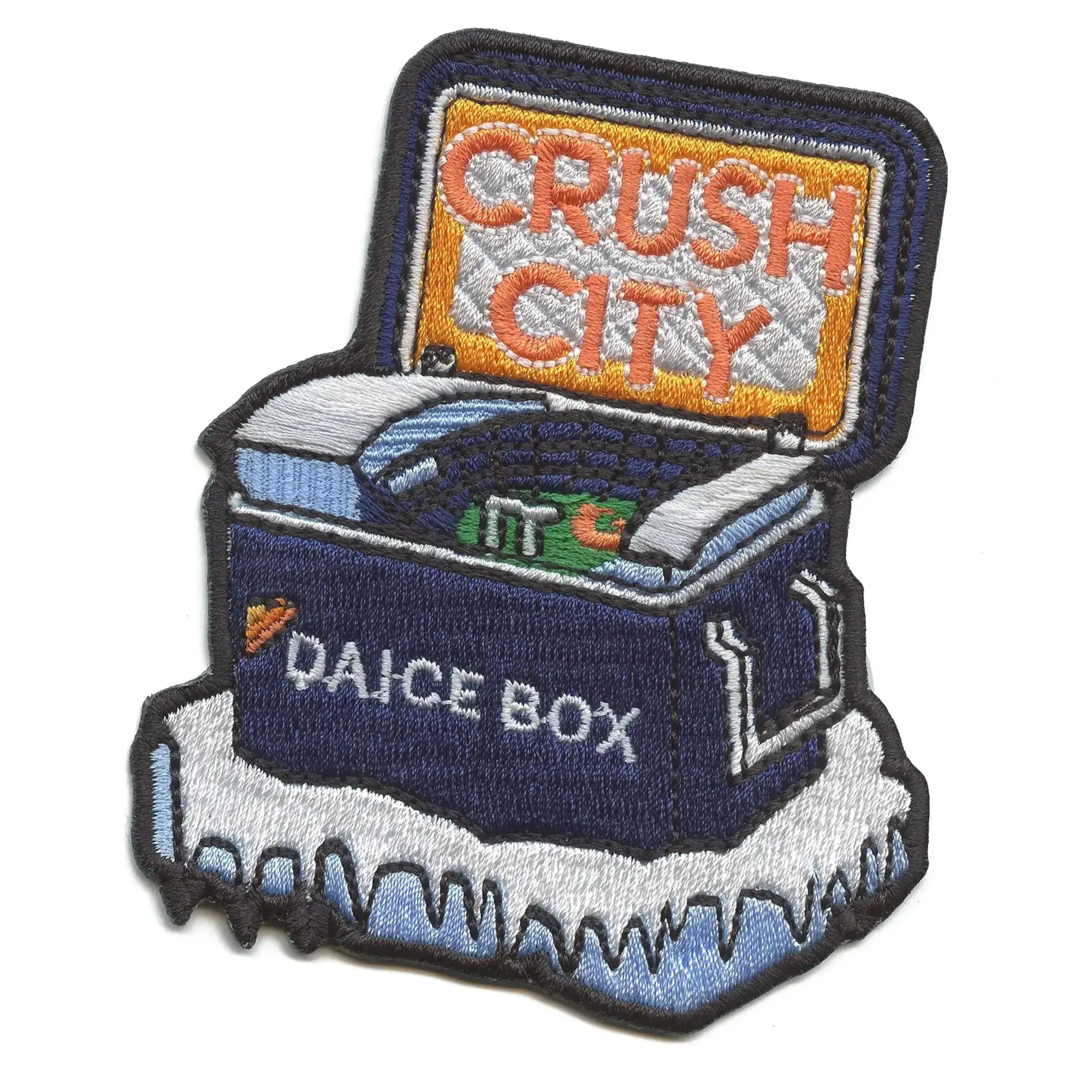 Crush City Da Ice Box Patch Houston Texas Park Embroidered Iron On - Image 2