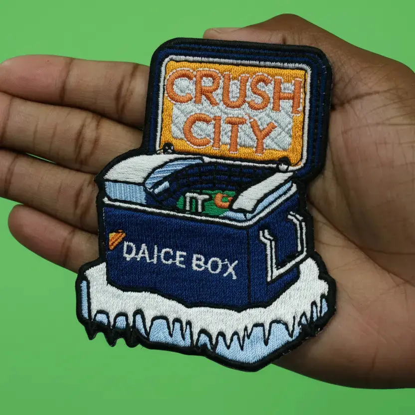 Crush City Da Ice Box Patch Houston Texas Park Embroidered Iron On - Image 3