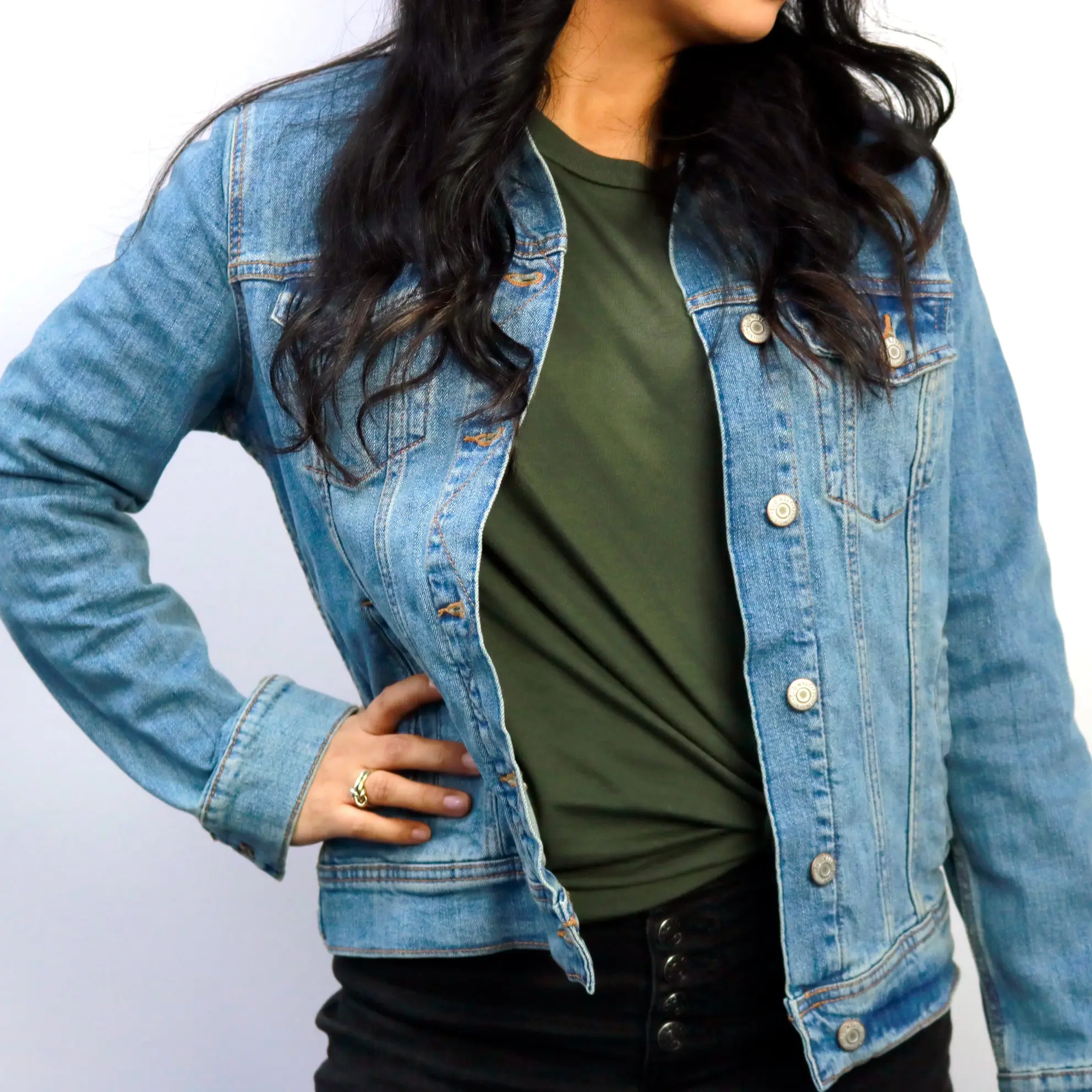 Custom Houston Baseball Team Retro Rainbow Light Denim Jacket For Women - Image 7