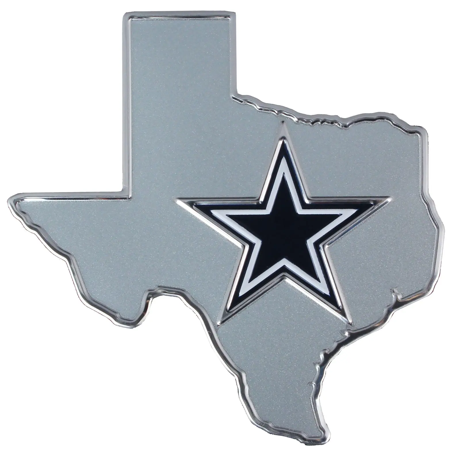 Dallas Cowboys State of Texas Color Aluminum Car Auto Emblem