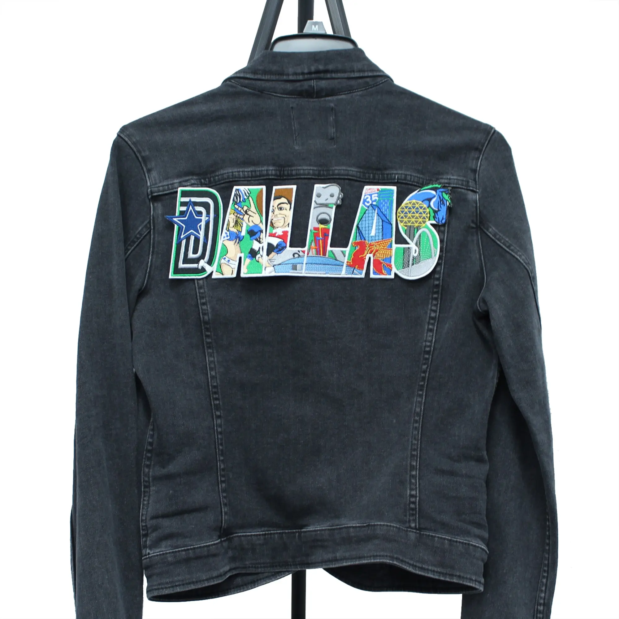Dallas Texas Large Iconic Collage Patch Embroidered Iron On - Image 2