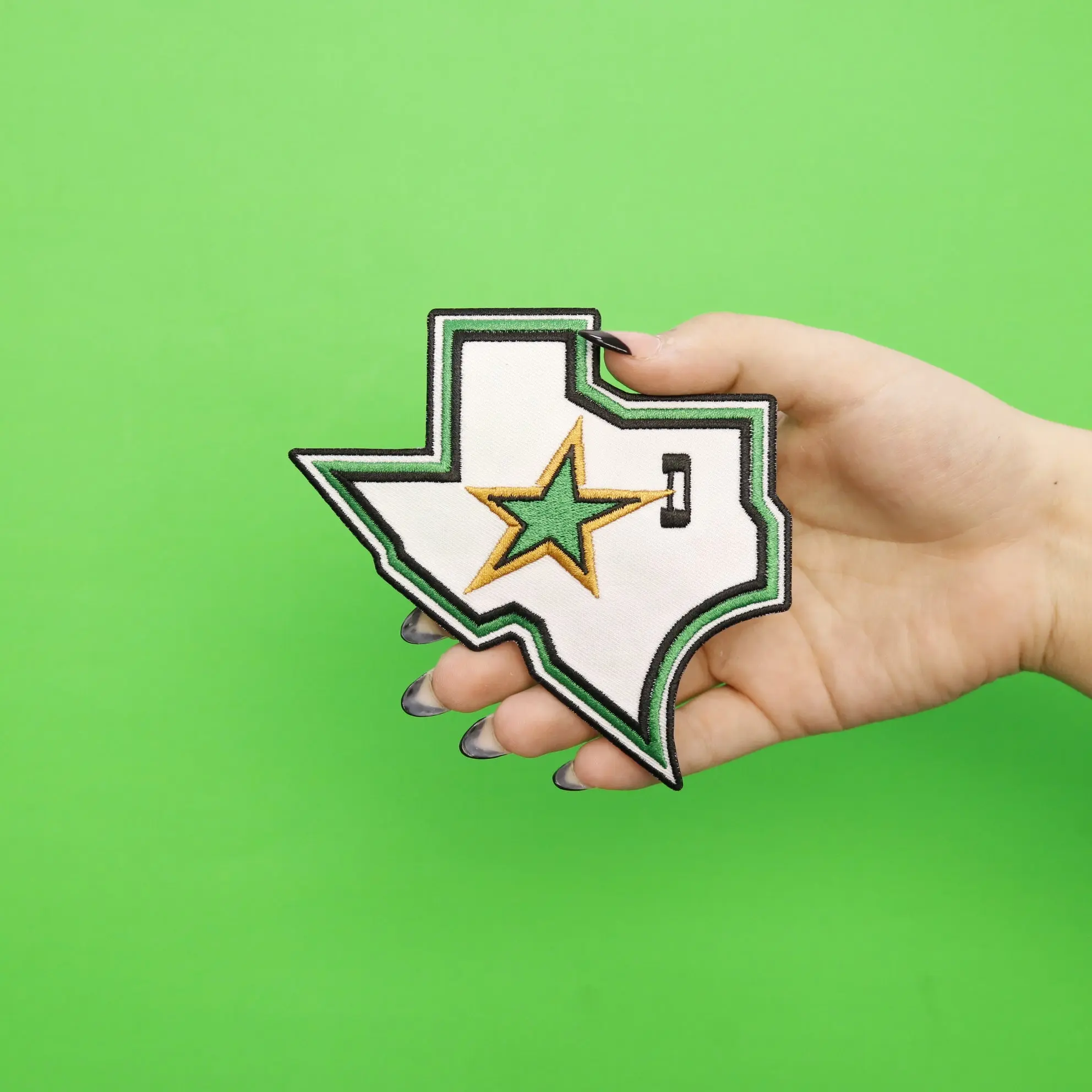 Dallas Texas Lone Star State Embroidered Iron On Patch - Image 2