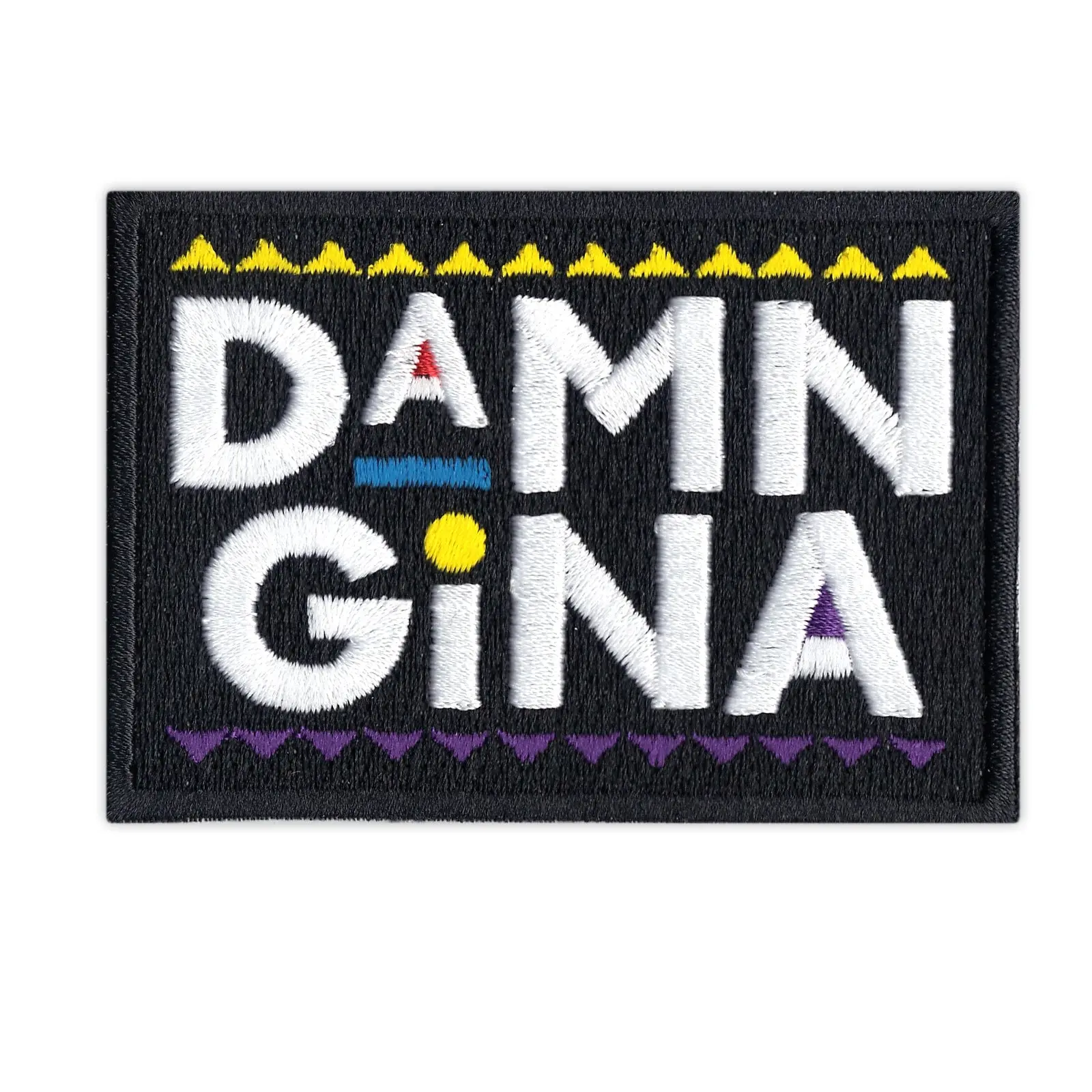 Damn Gina Embroidered Iron On Patch