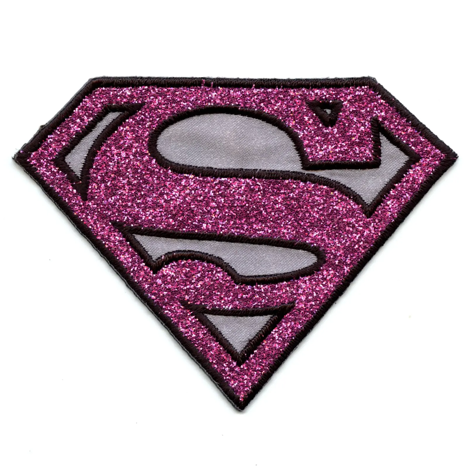 Dc Comics Supergirl Pink Shimmer Iron on Applique Patch - Medium - Image 2