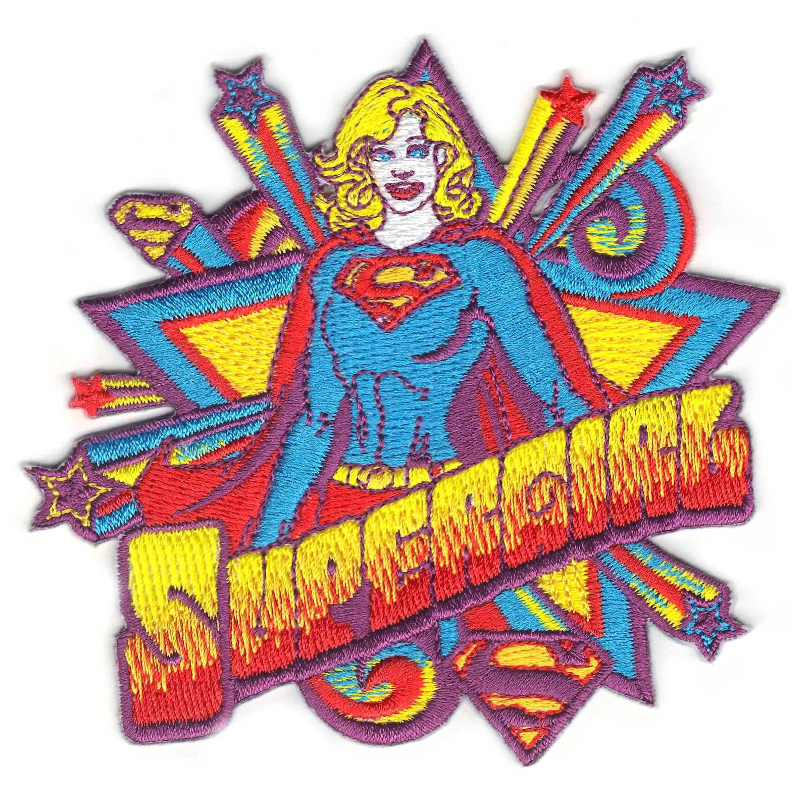 Dc Comics Supergirl Retro Iron on Patch