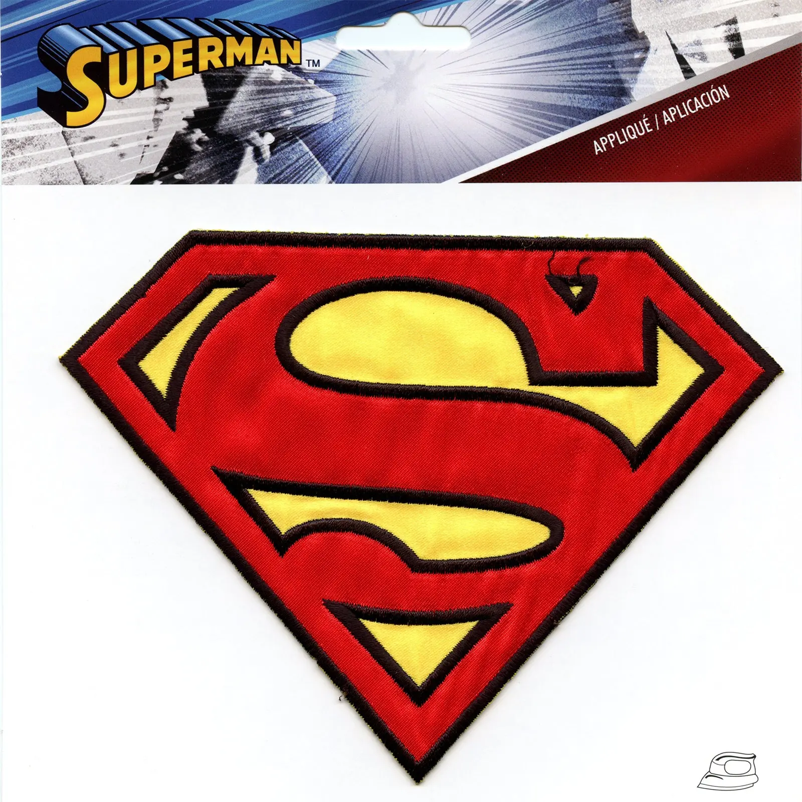 Dc Comics Superman Logo Iron on Embroidered Applique Patch - Large - Image 2