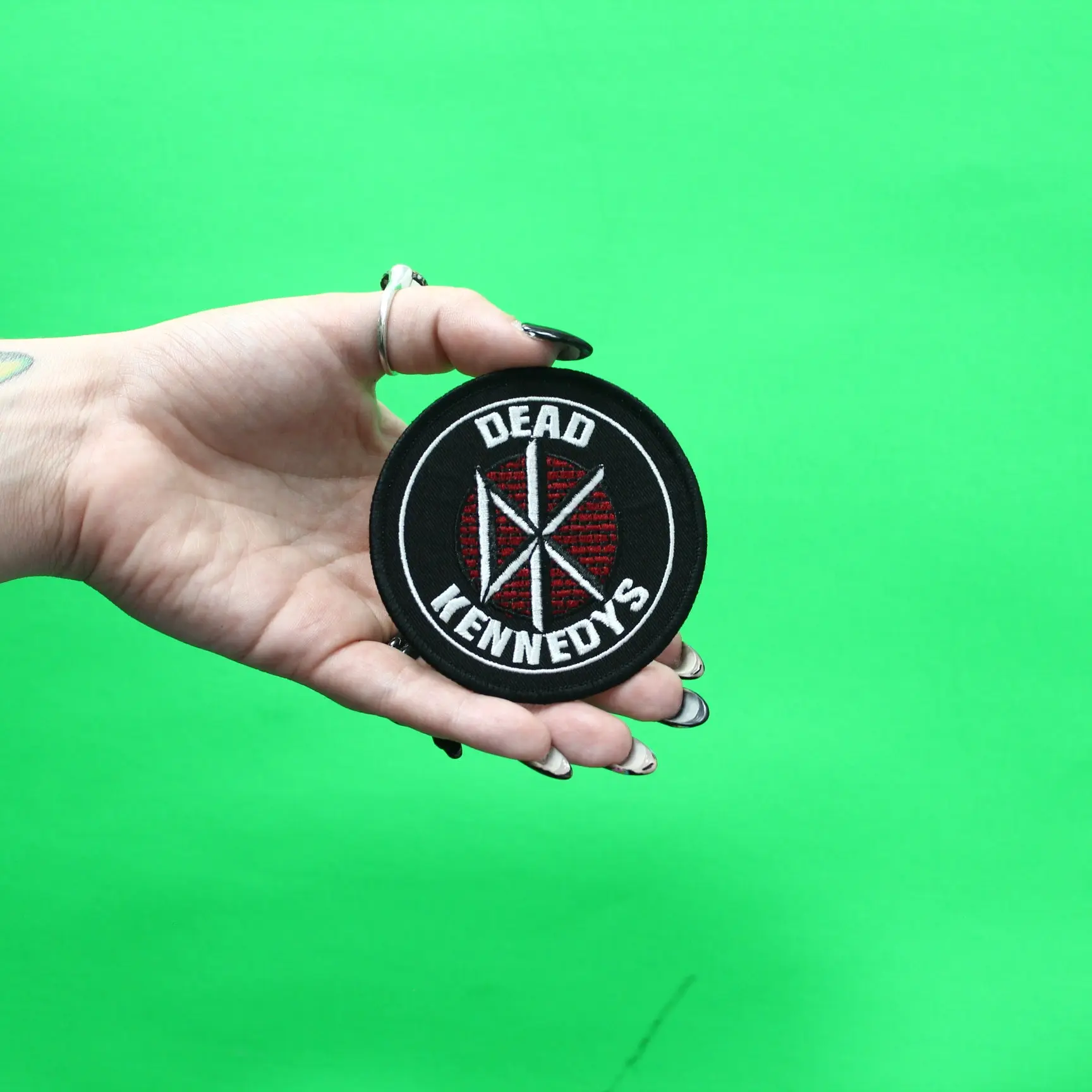 Dead Kennedys Classic Logo Patch Punk Rock Band Embroidered Iron On - Image 2
