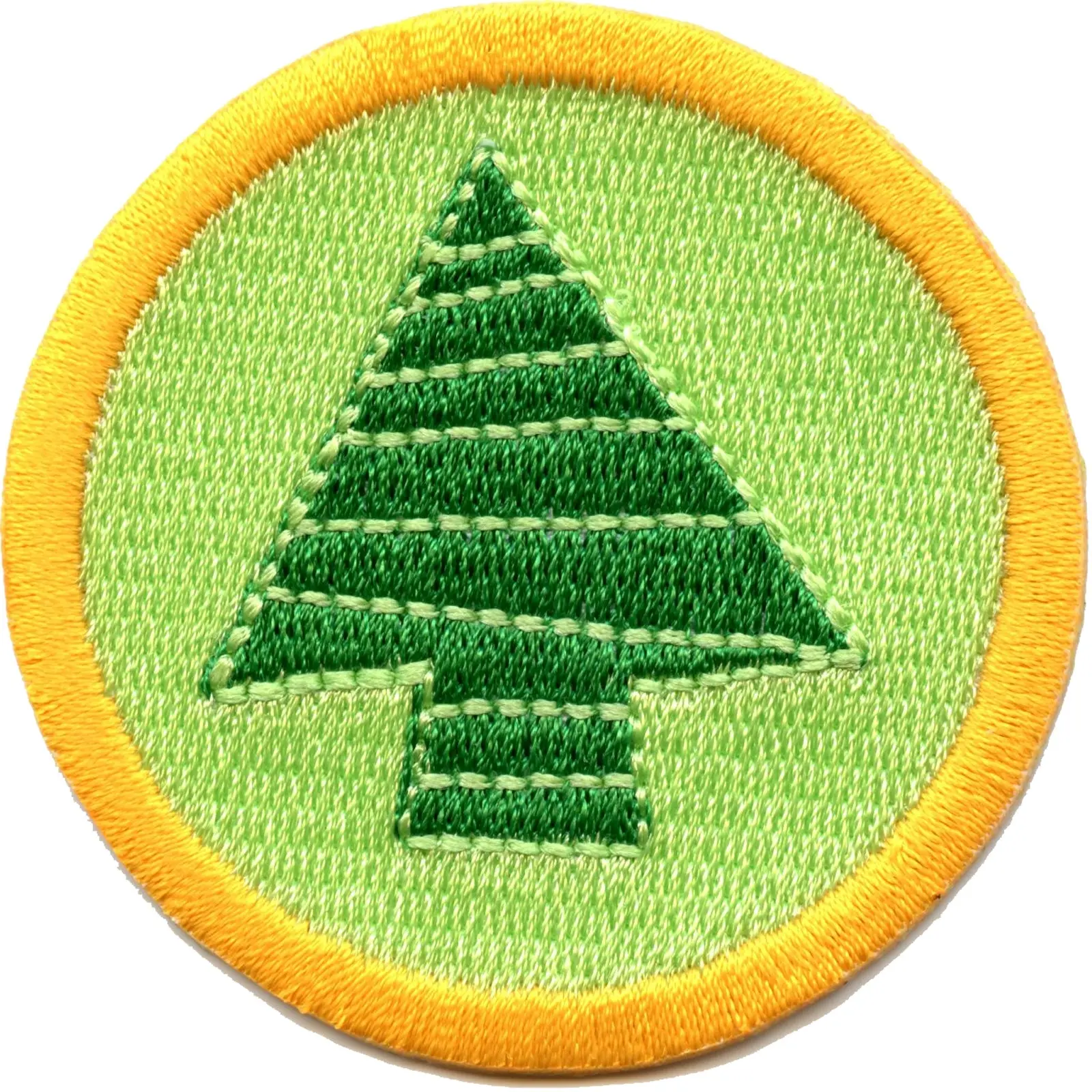 Decorating Christmas Tree Merit Badge Embroidered Iron-on Patch
