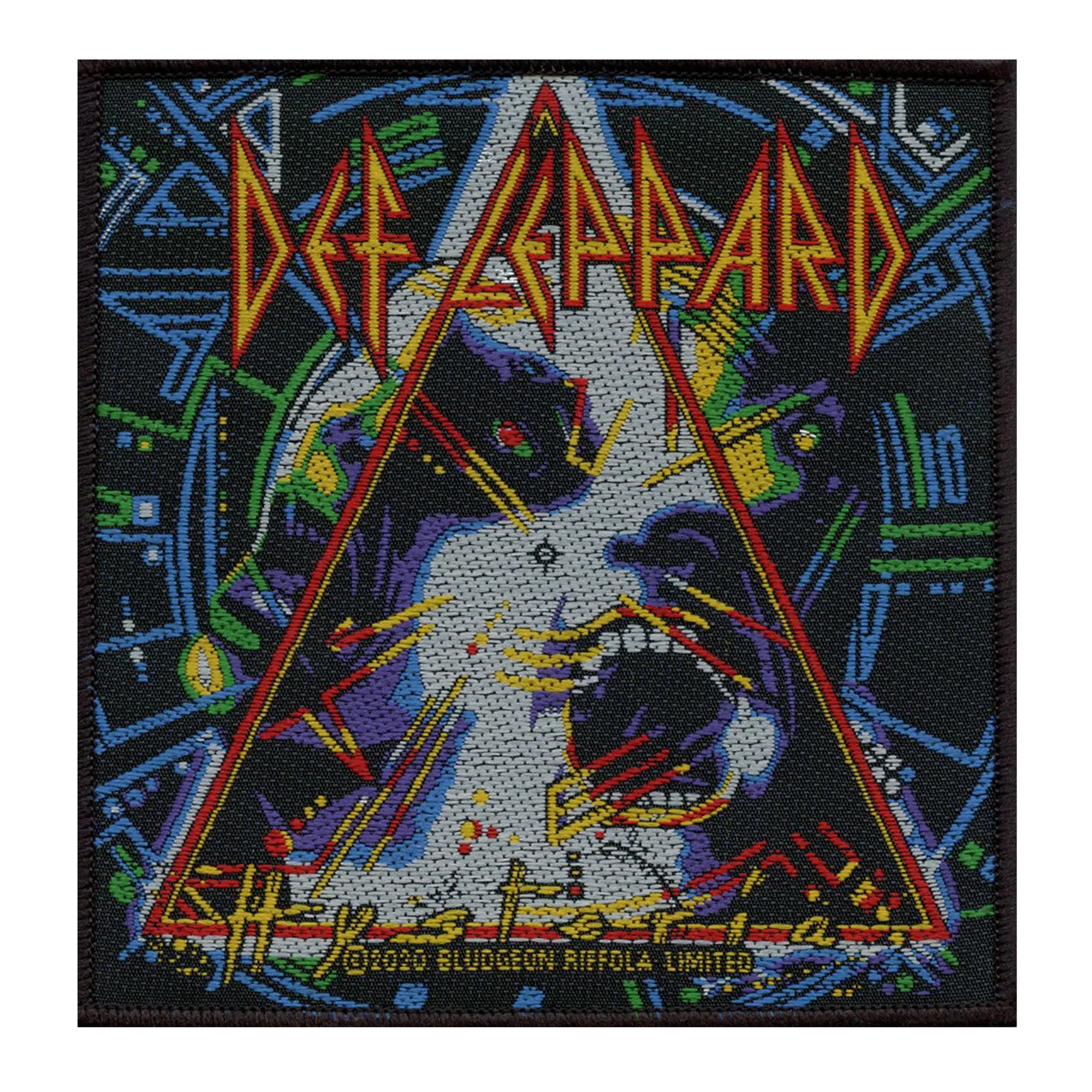 Def Leppard Hysteria Patch English Rock Band Woven Sew On
