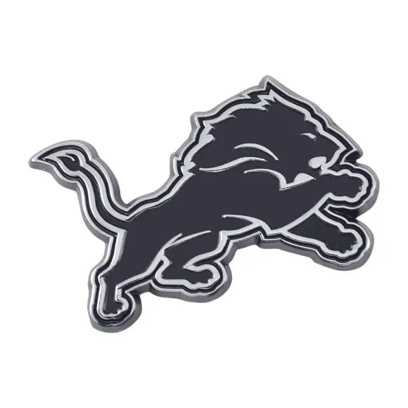Detroit Lions Premium Solid Metal Chrome Plated Car Auto Emblem