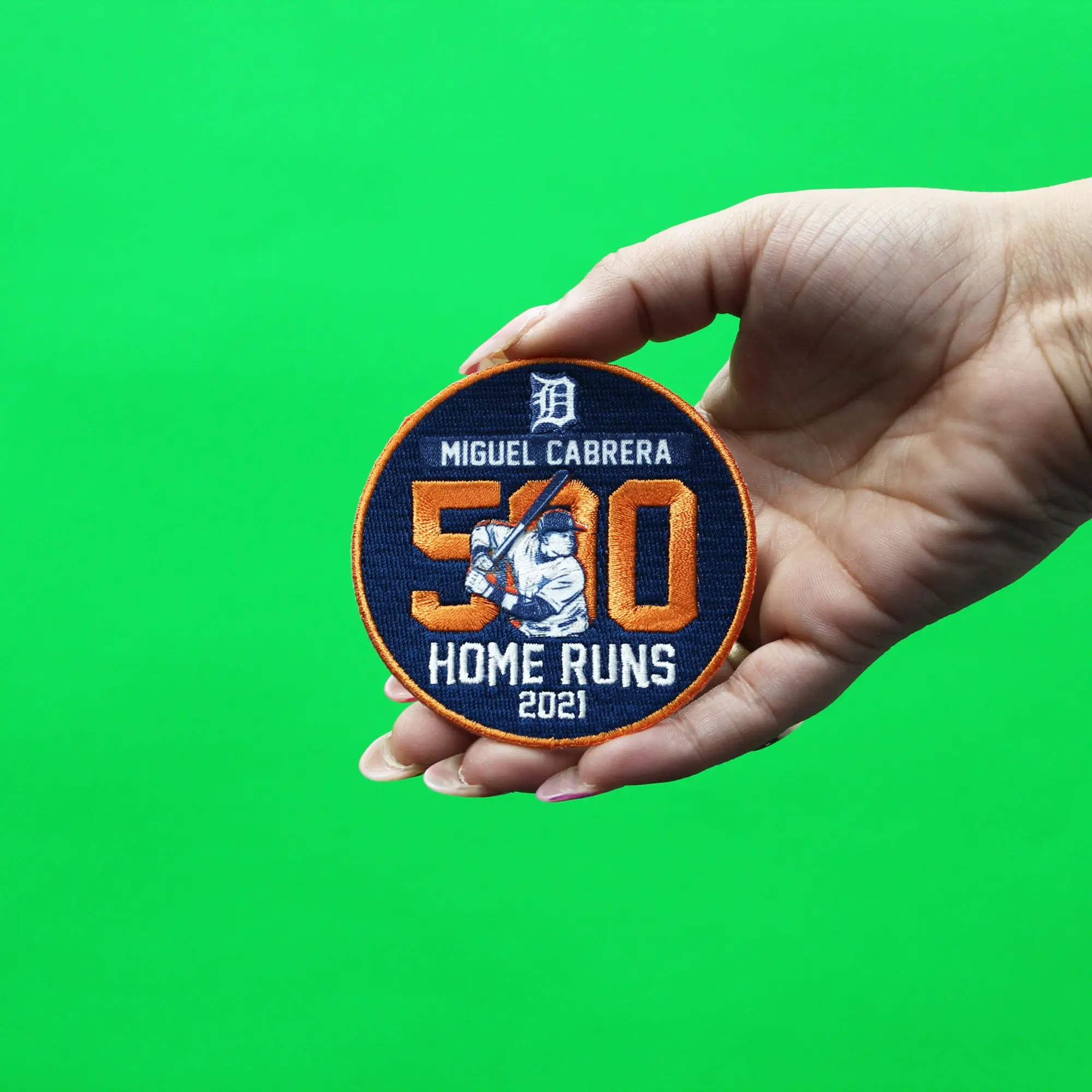MLB Detroit Tigers Miguel Cabrera 500 Homeruns Commemorative Patch - Image 3