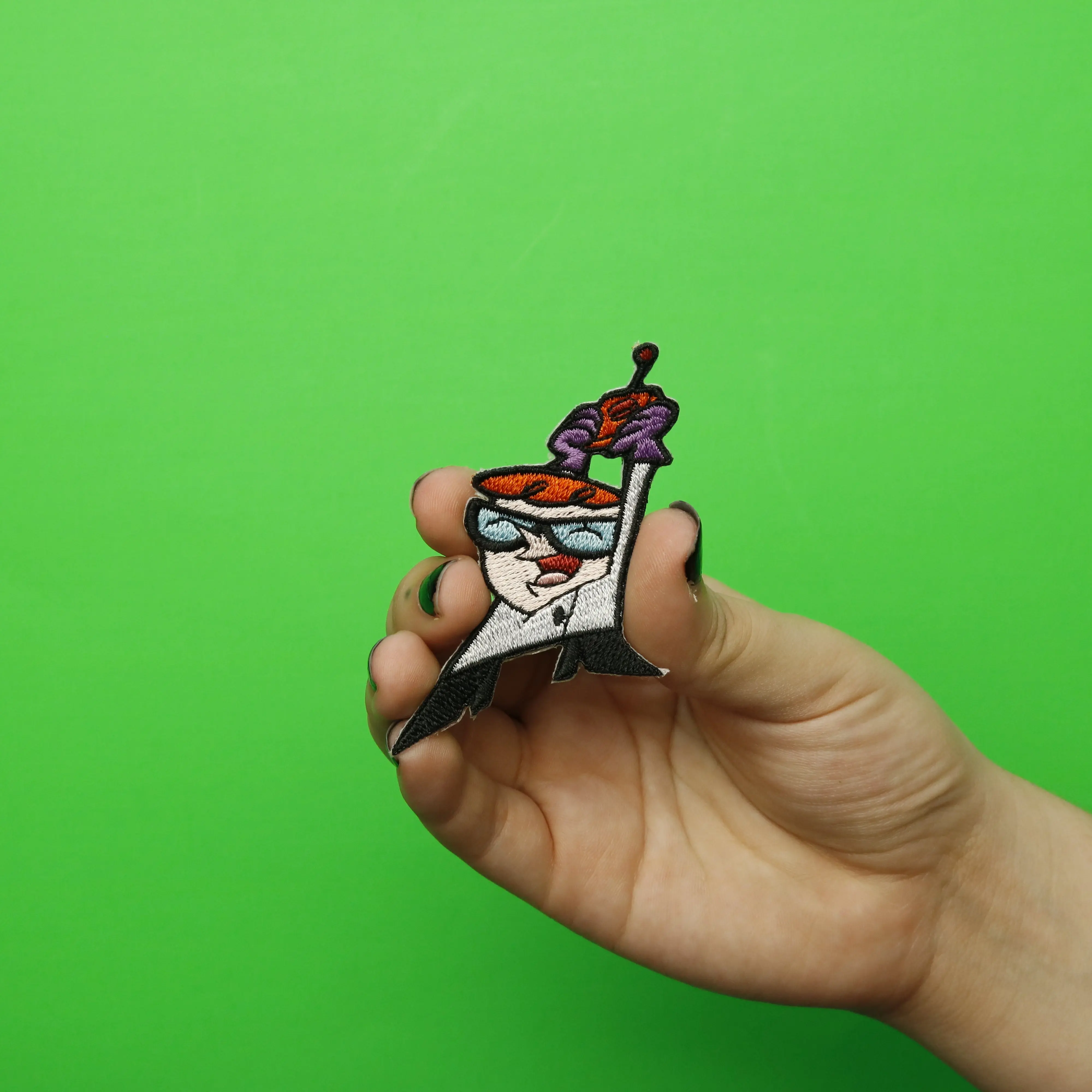 Dexter's Laboratory Victory Embroidered Iron On Patch - Image 3
