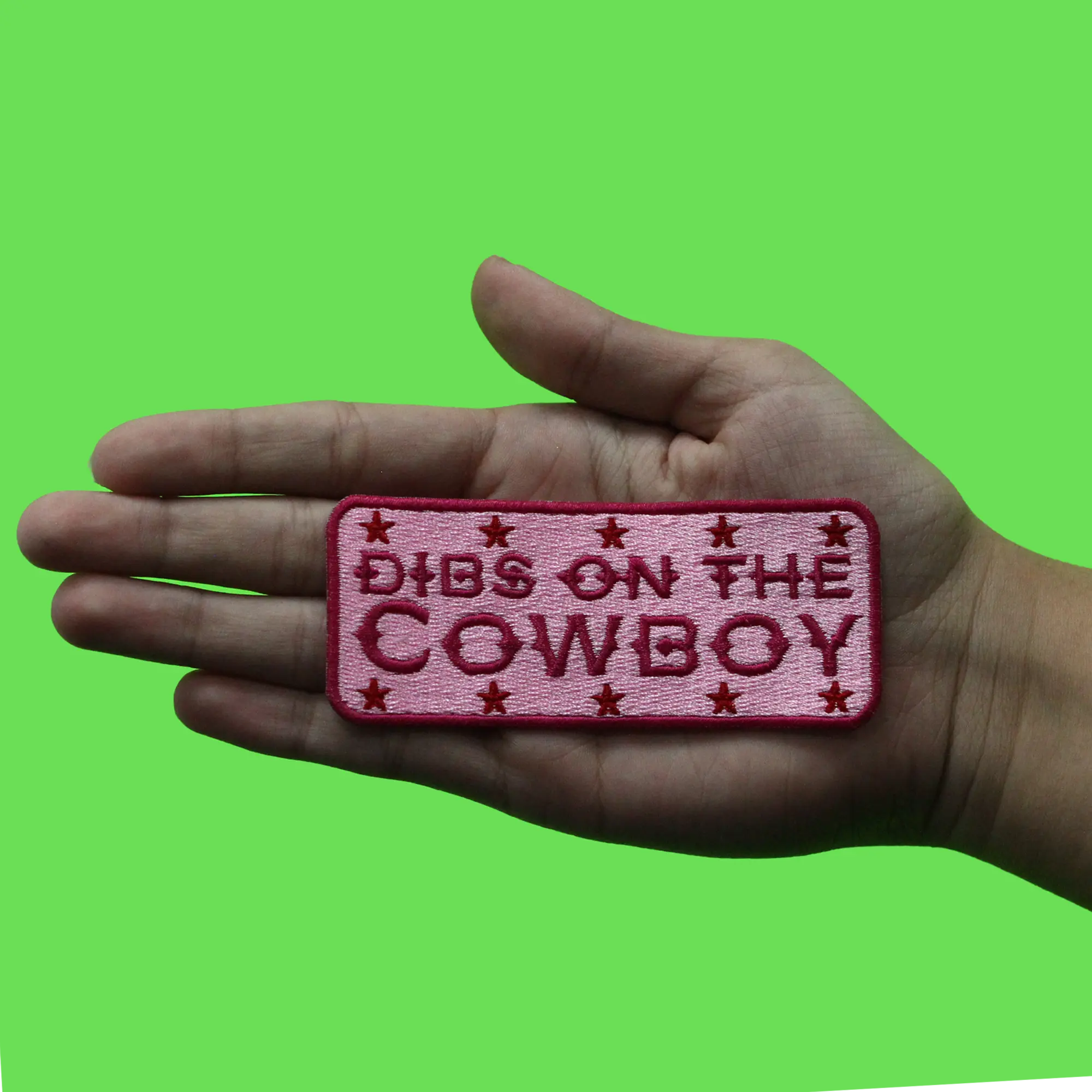 Dibs On The Cowboy Patch Southern Western Cowgirl Embroidered Iron on - Image 2