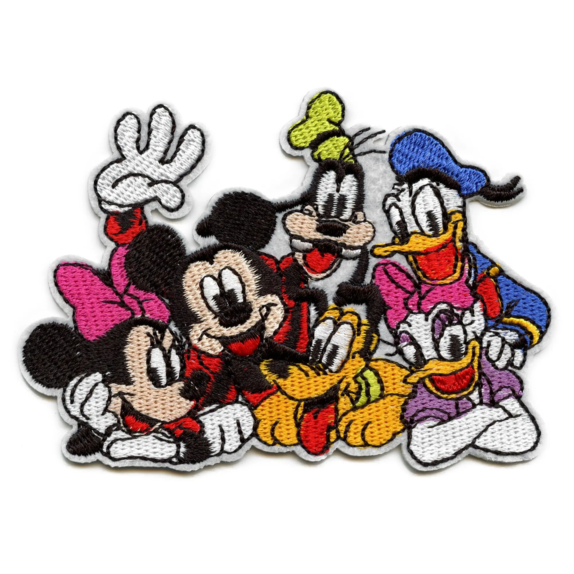 Disney Mickey and Friends Patch Classic Group Embroidered Iron-On