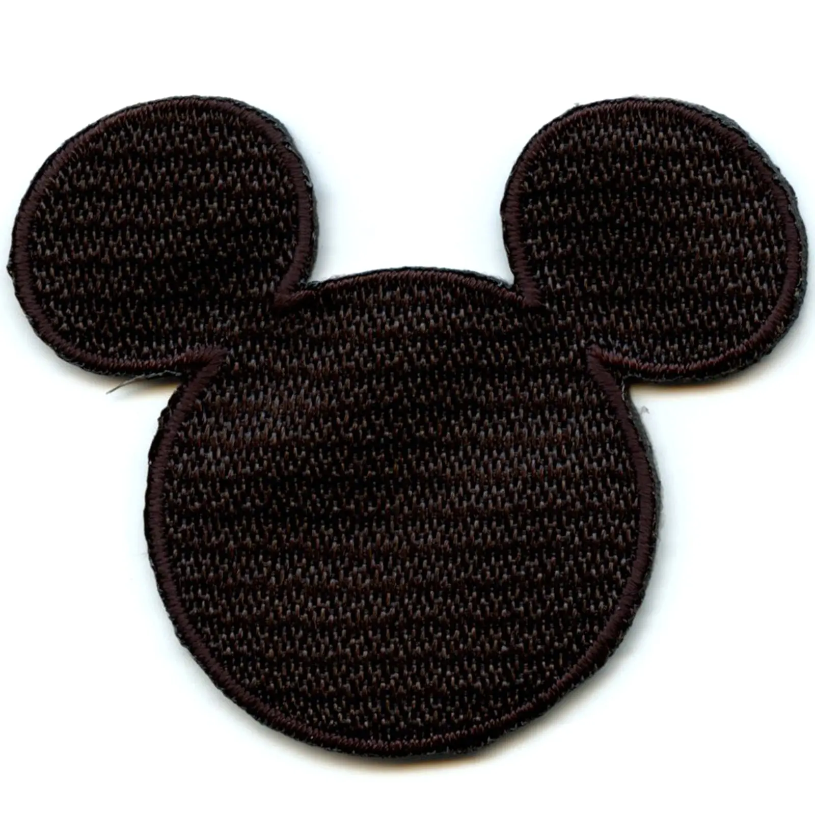 Disney Mickey Mouse Head Silhouette Iron on Embroidered Patch