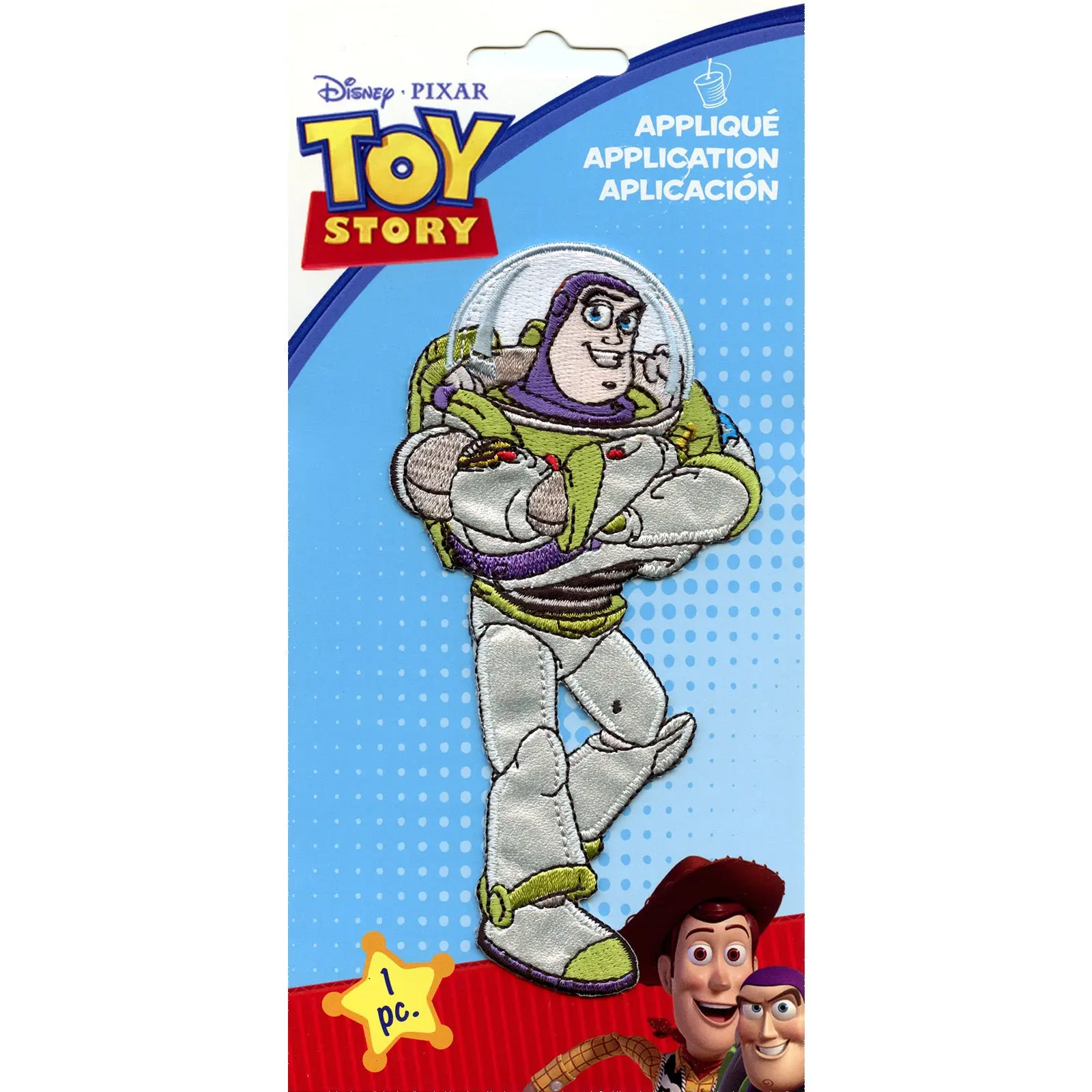 Disney Pixar Toy Story Buzz Light Year Standing Applique Patch - Image 2