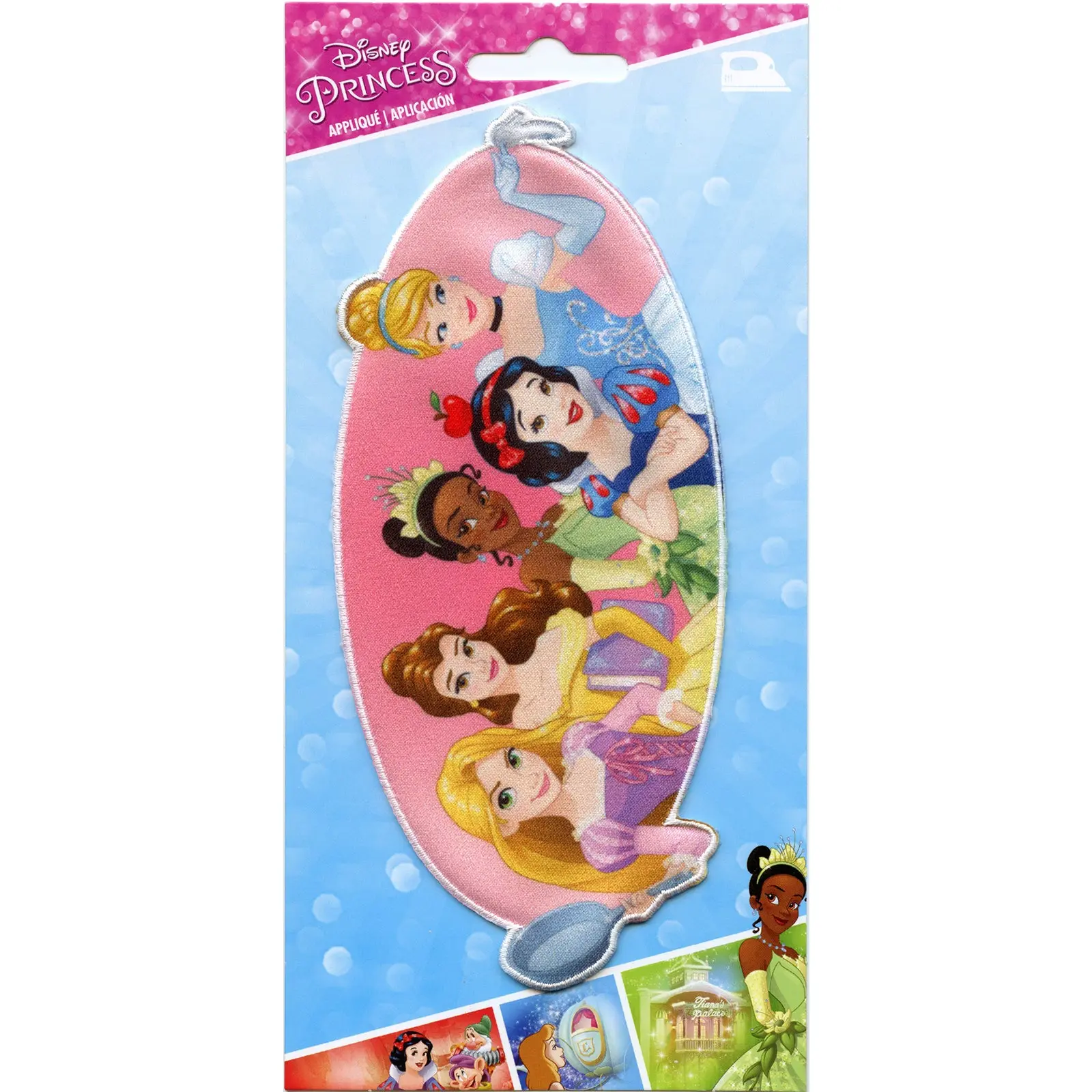 Disney Princess Full Group Iron on Embroidered Applique Patch - Image 2