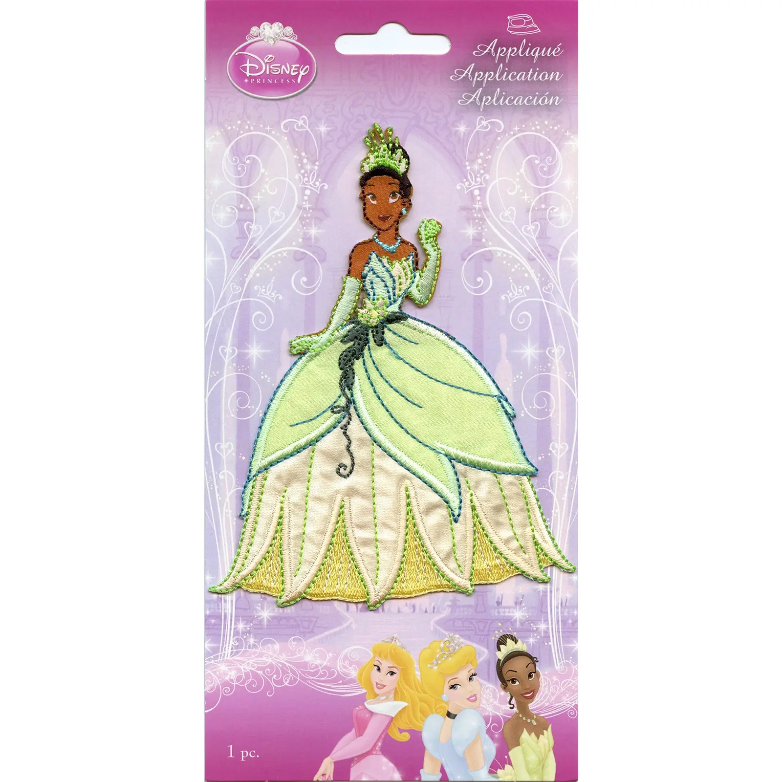 Disney Princess Tiana Full Body Iron on Embroidered Applique Patch - Image 2