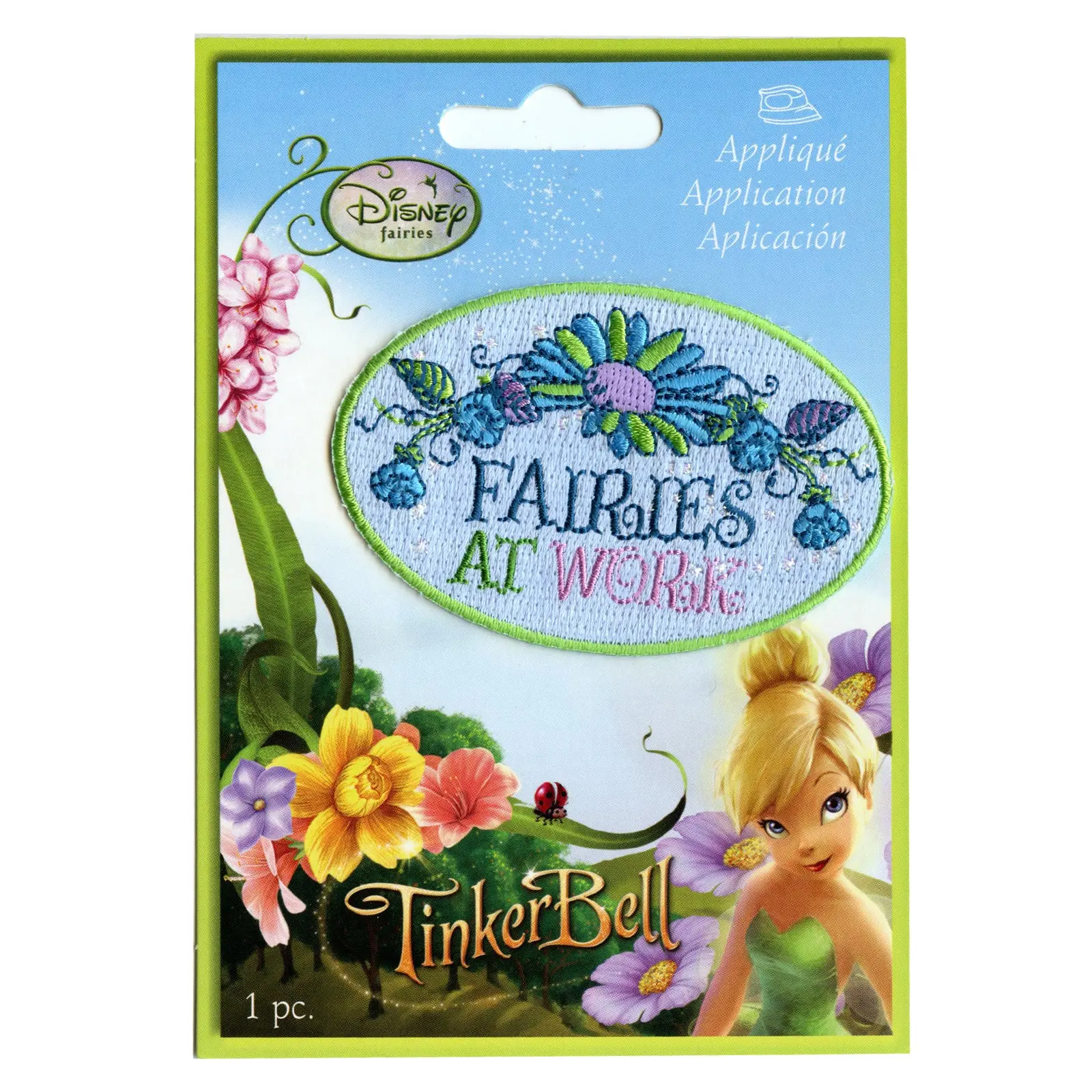 Disney Tinker Bell Fairies At Work Embroidered Iron On Patch - Image 2