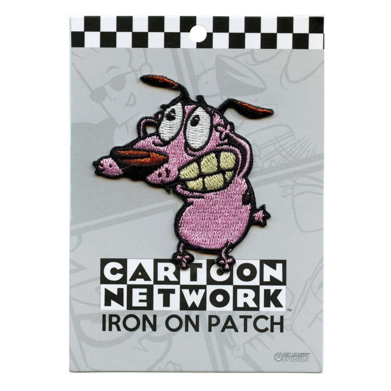 Courage the Cowardly Dog Embroidered Iron On Patch - Image 2
