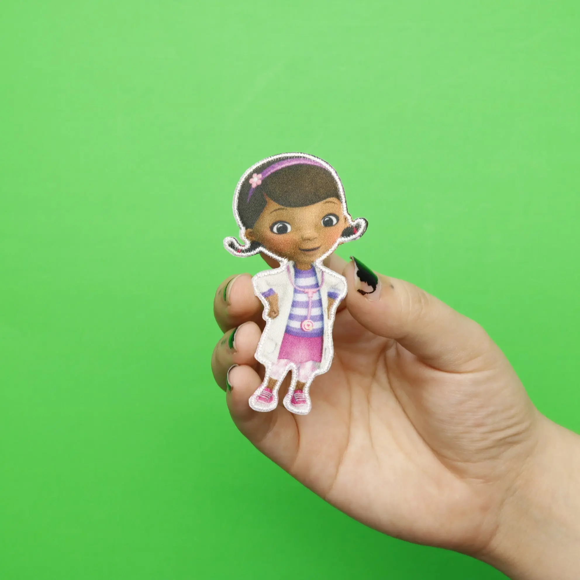 Doc McStuffins Embroidered Applique Iron On Patch - Image 3