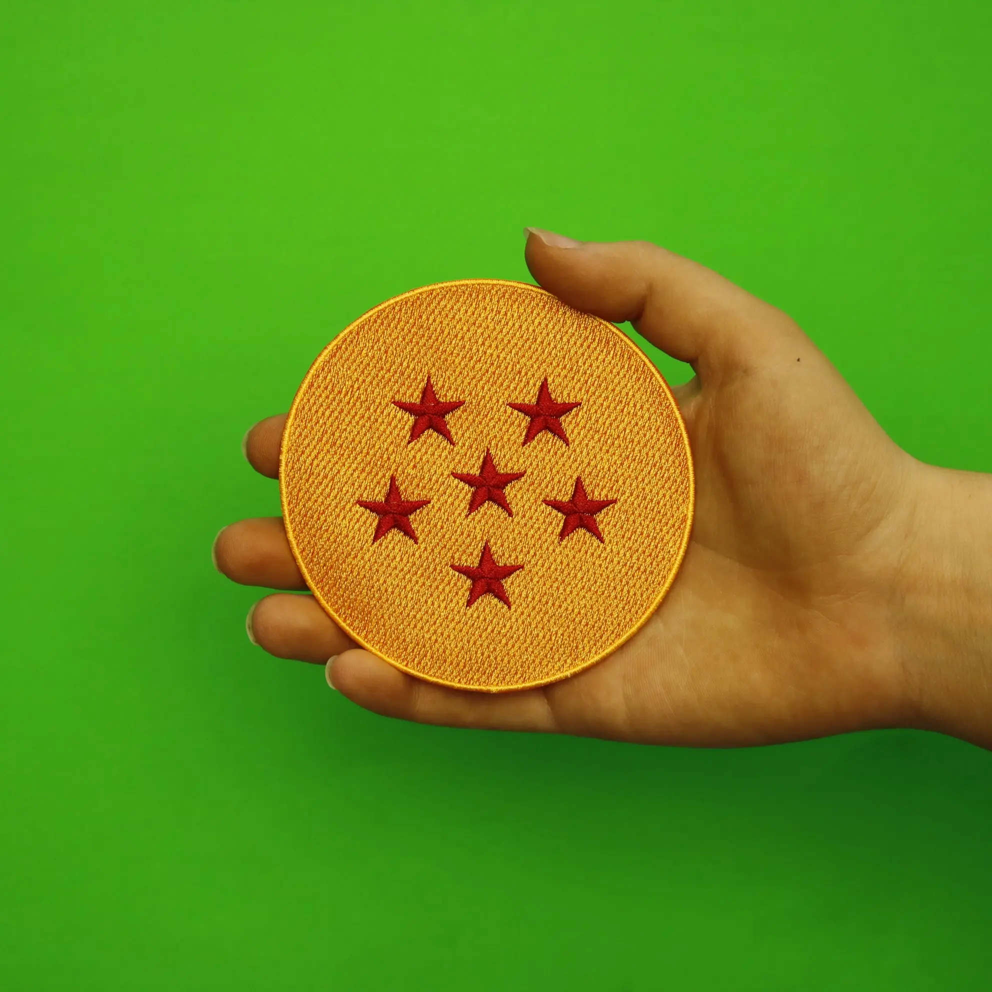 Dragon Ball Z Anime Six Star Dragon Ball Embroidered Iron On Patch - Image 2