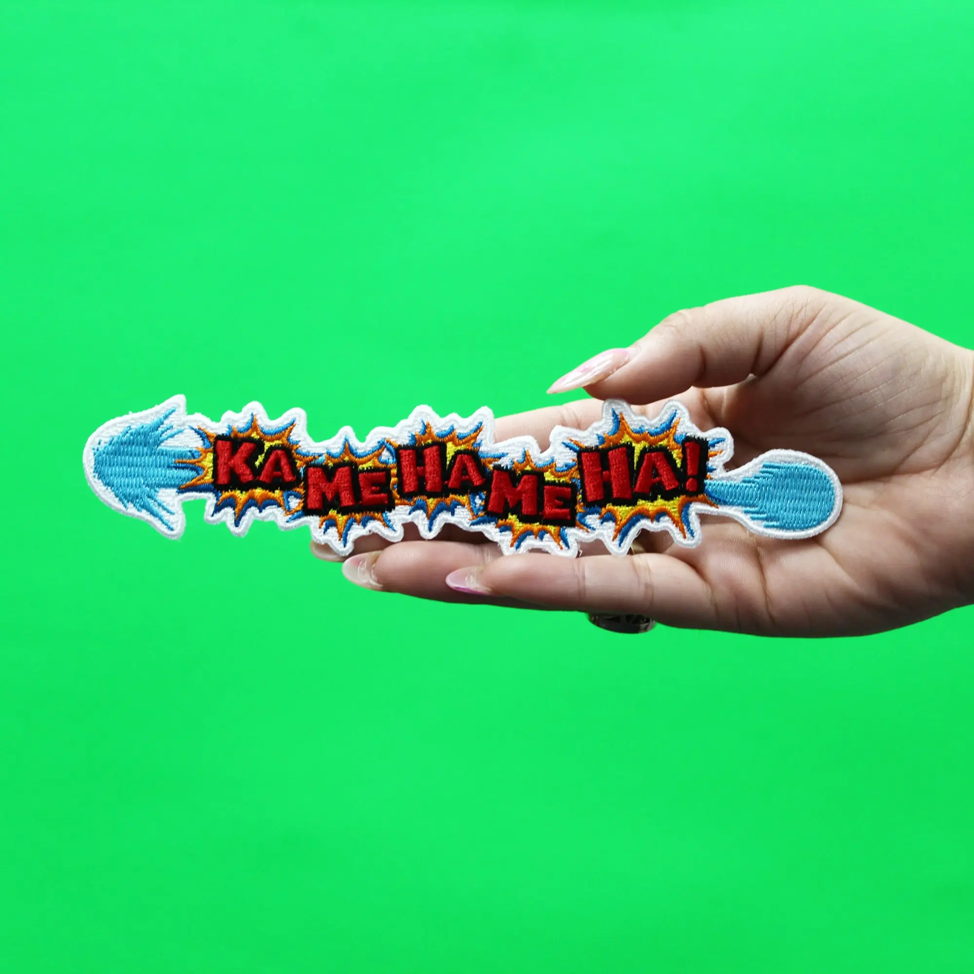 Dragon Ball Z Patch Ka Me Ha Me Ha! Embroidered Iron On - Image 2