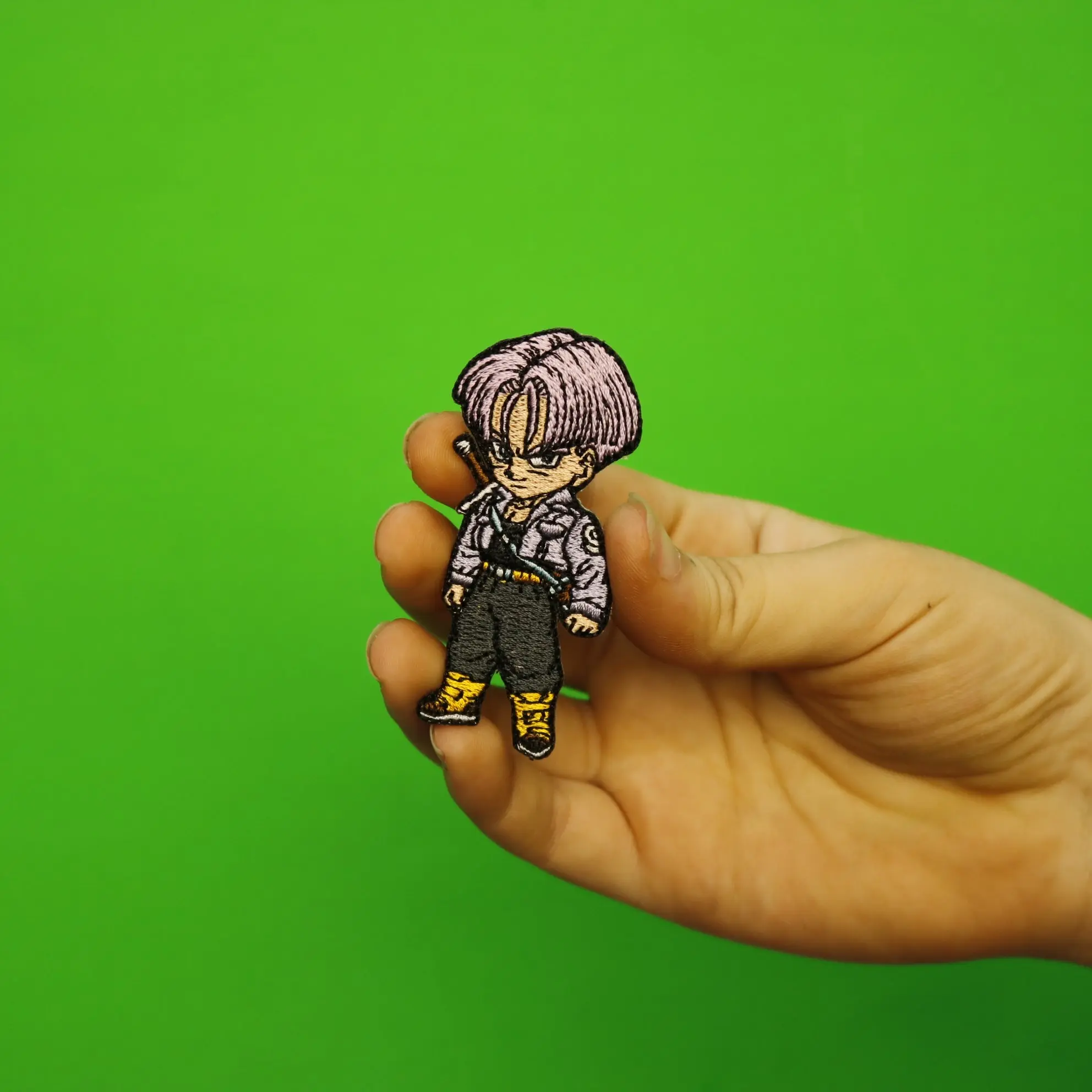 Dragon Ball Z SD Trunks Character Anime Embroidered Patch - Image 2