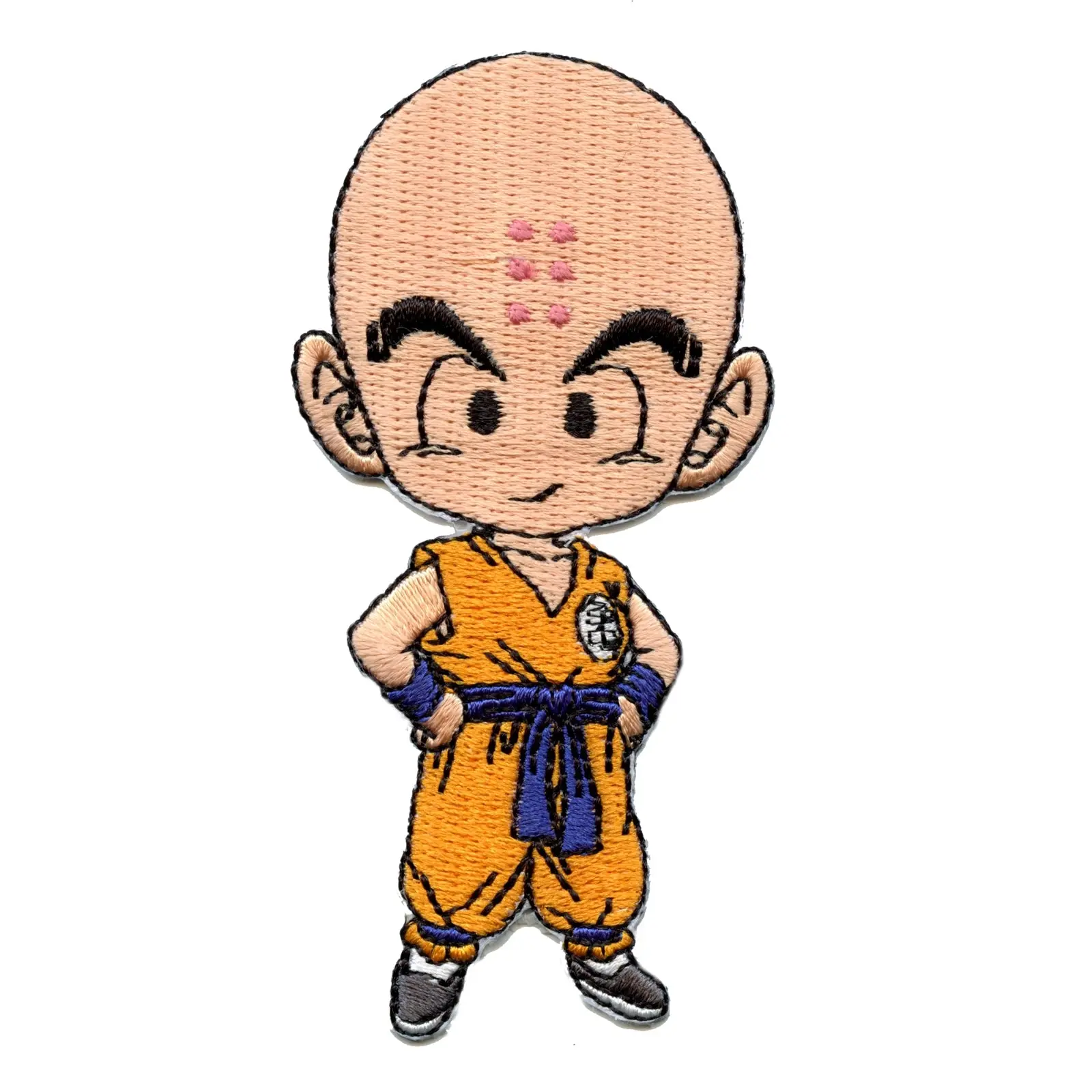 Dragon Ball Z Super Krillin Character Anime Embroidered Patch