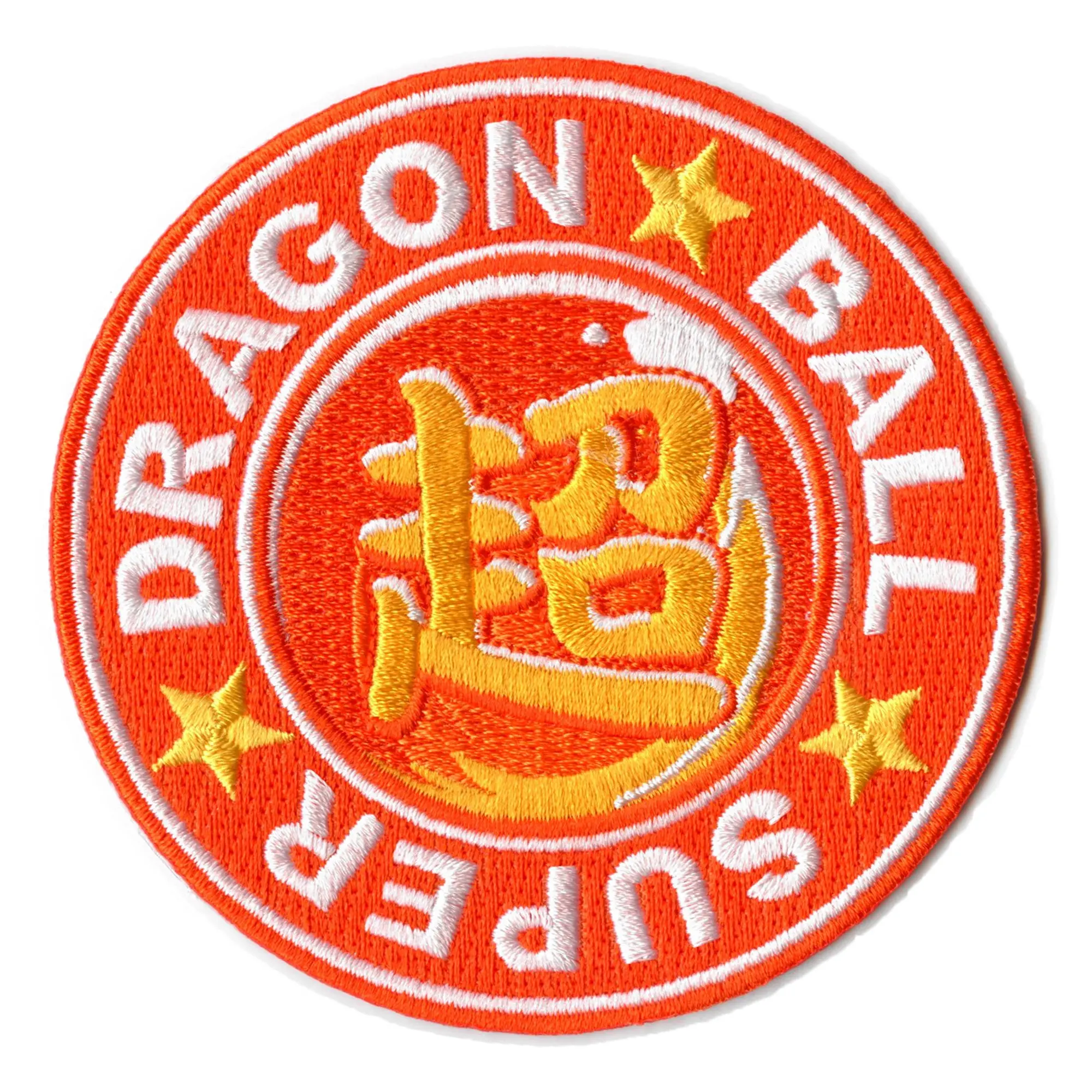 Dragon Ball Z Super Patch Anime Round Logo Embroidered Iron On - L