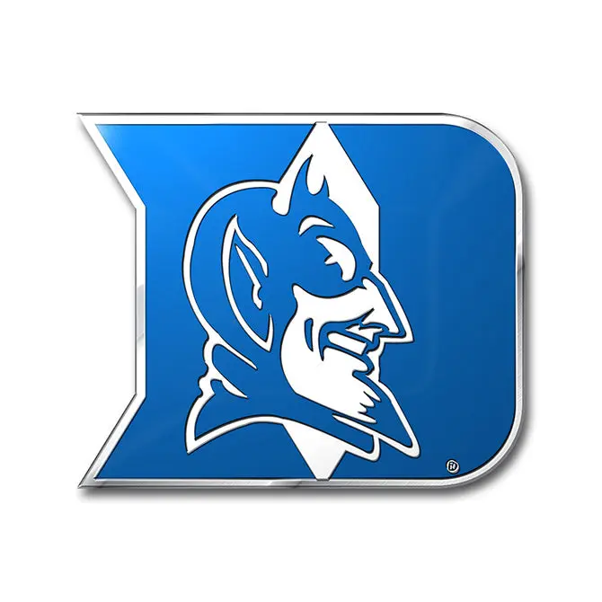 Duke Blue Devils Colored Aluminum Car Auto Emblem