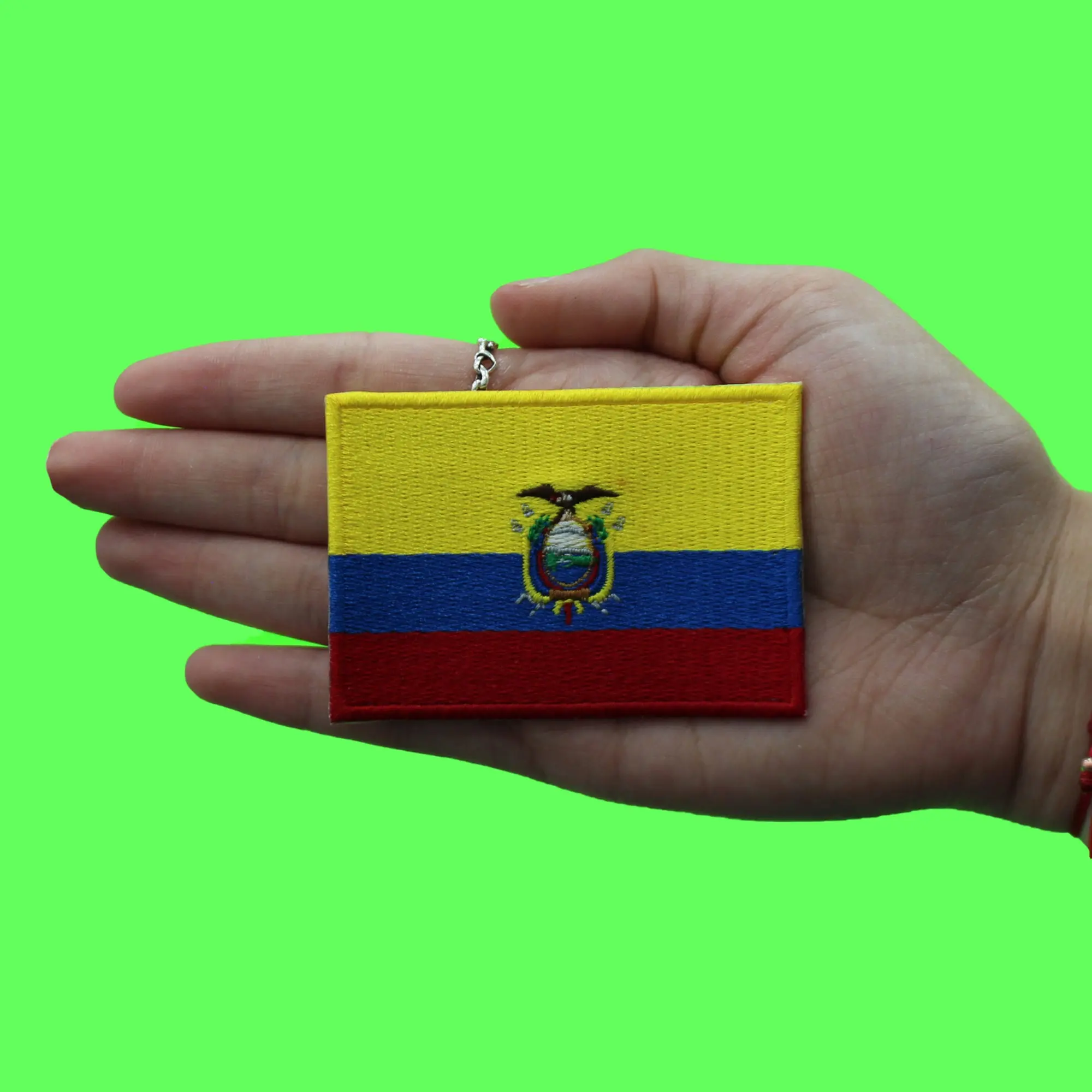 Ecuador Country Flag Patch Hispanic Latino Culture Embroidered Iron-On - Image 2
