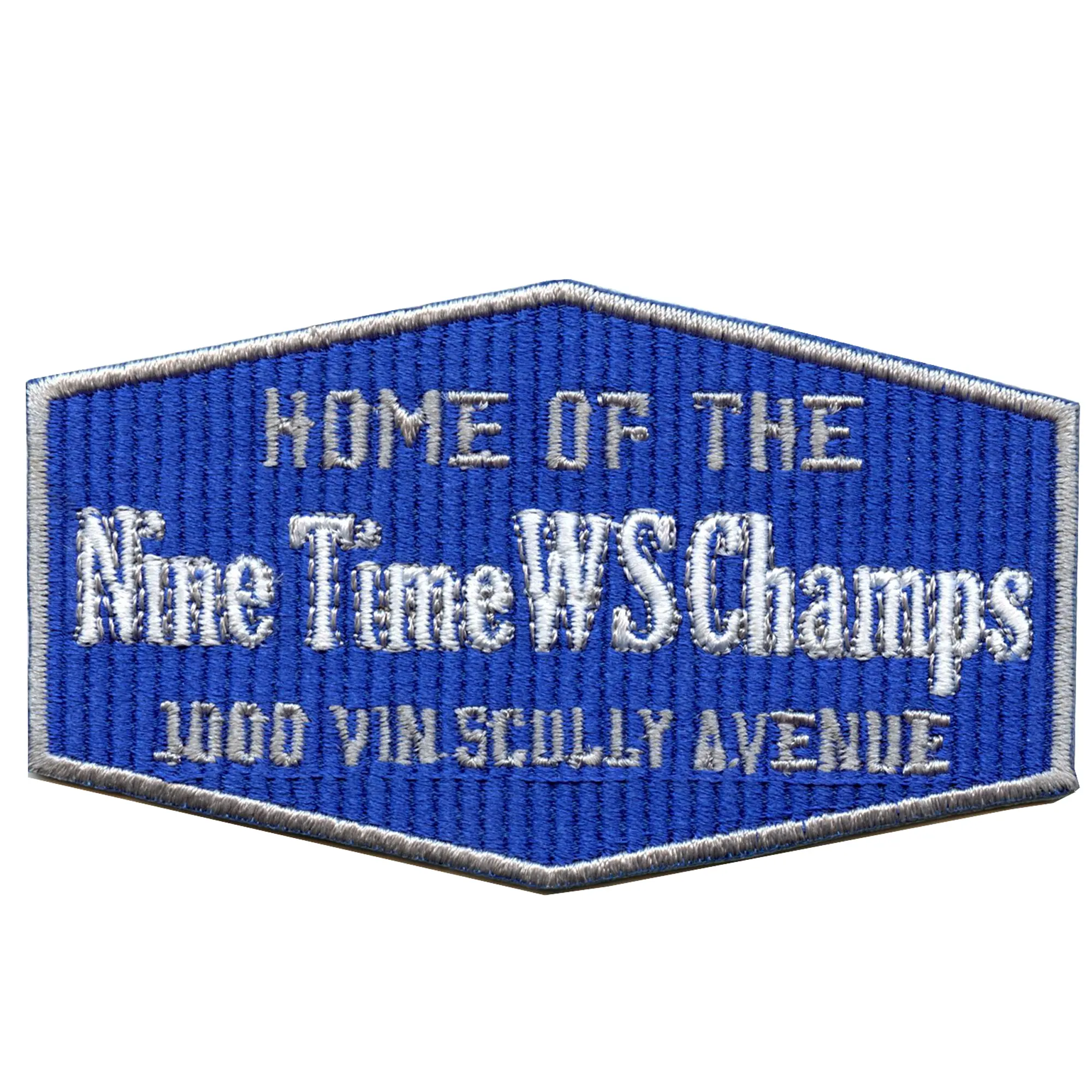 Nine Time WS Champs Patch Los Angeles Home Baseball Embroidered Iron On