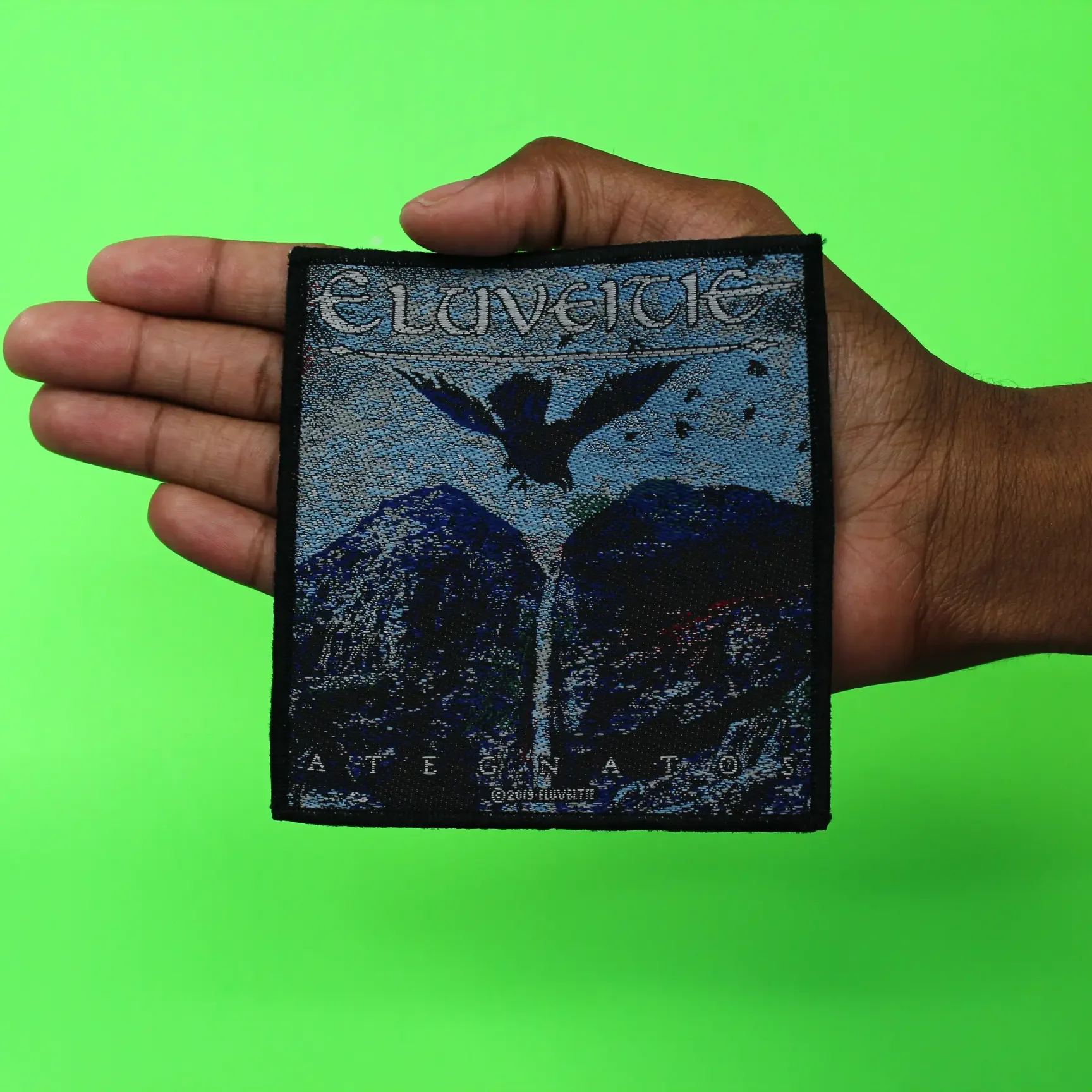 Eluveitie Ategnstos Album Patch Rock Band Woven Sew On - Image 2