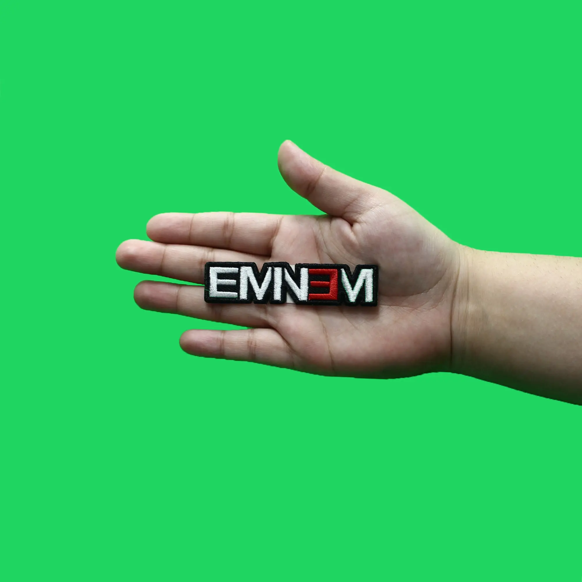 Eminem Cut Out Logo Patch Hip Hop Rapper Album Embroidered Iron On - Image 2