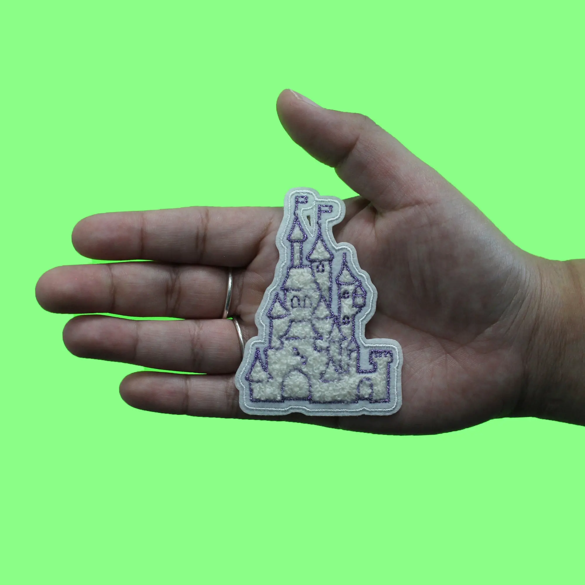 Enchanted Cinderella Castle Patch Magical Iconic Chenille Iron On - Image 3