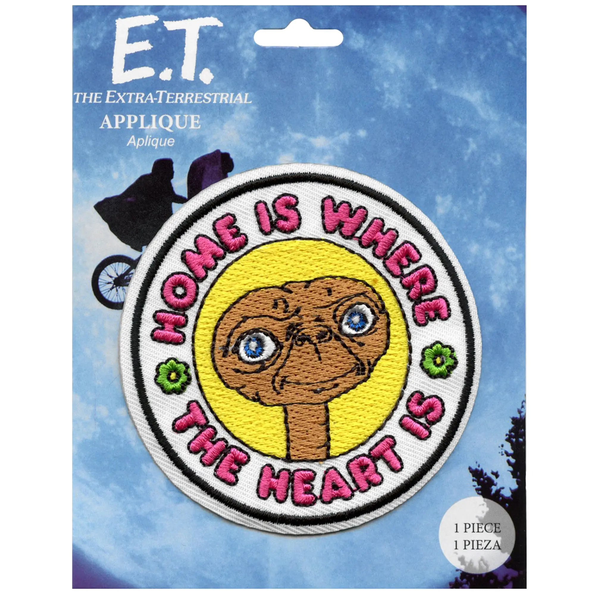 ET Home is Where The Heart is Patch Nostalgic Alien Movie Embroidered Iron On - Image 2