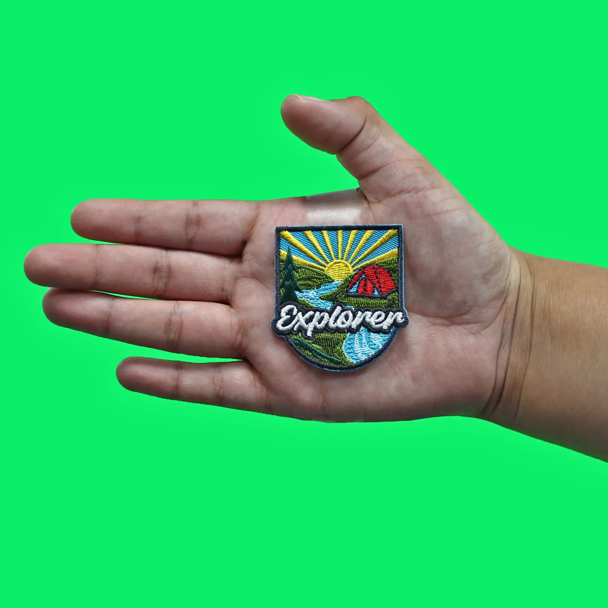 Explorer Outdoor Experience Badge Patch Travel Nature Vacation Embroidered Iron On - Image 2