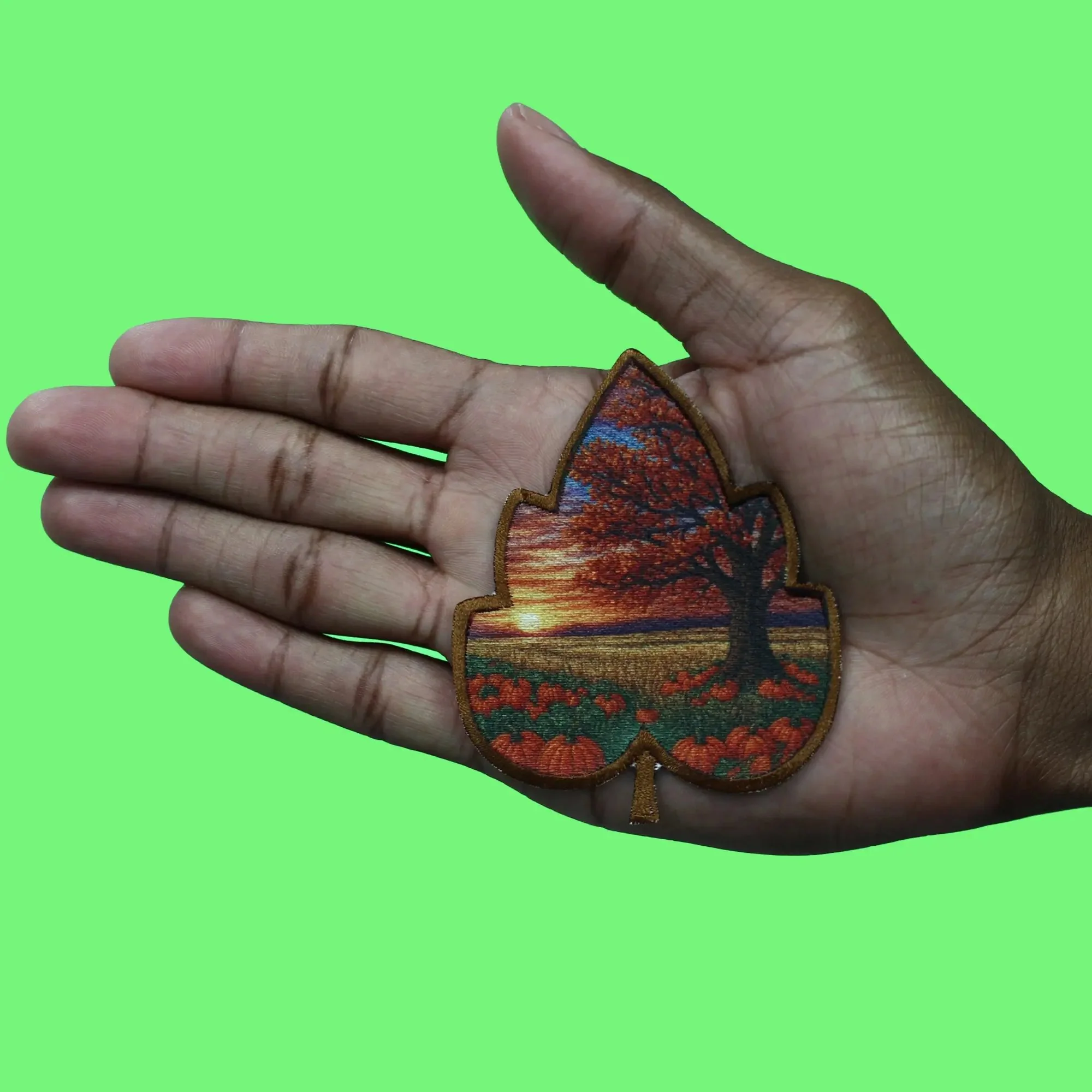 Fall Leaf Patch Cozy Season Sublimation Iron On - Image 2