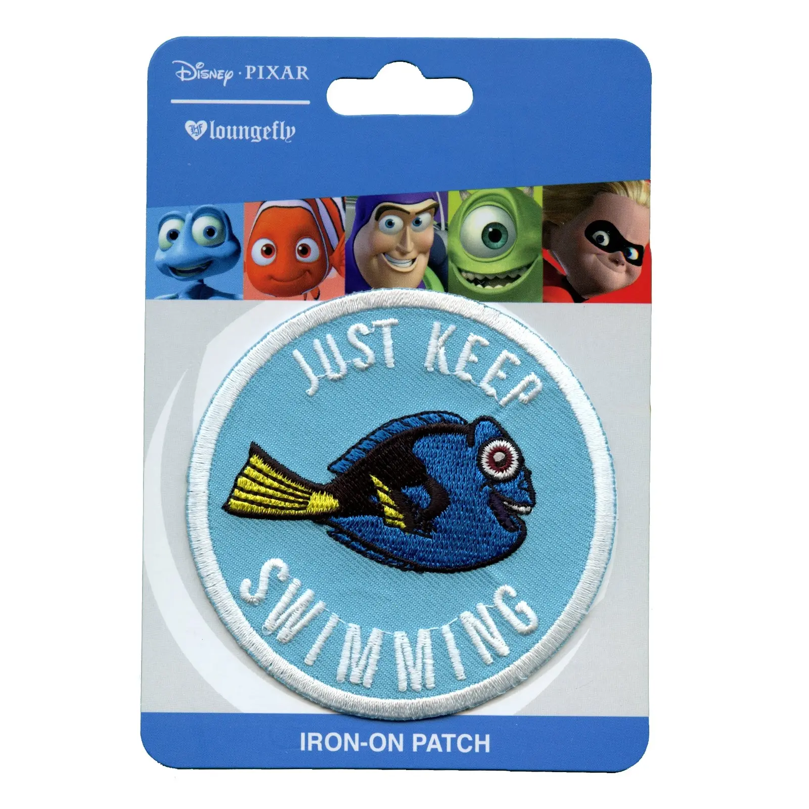 Finding Dory Just Keep Swimming Disney Iron on Patch - Image 2