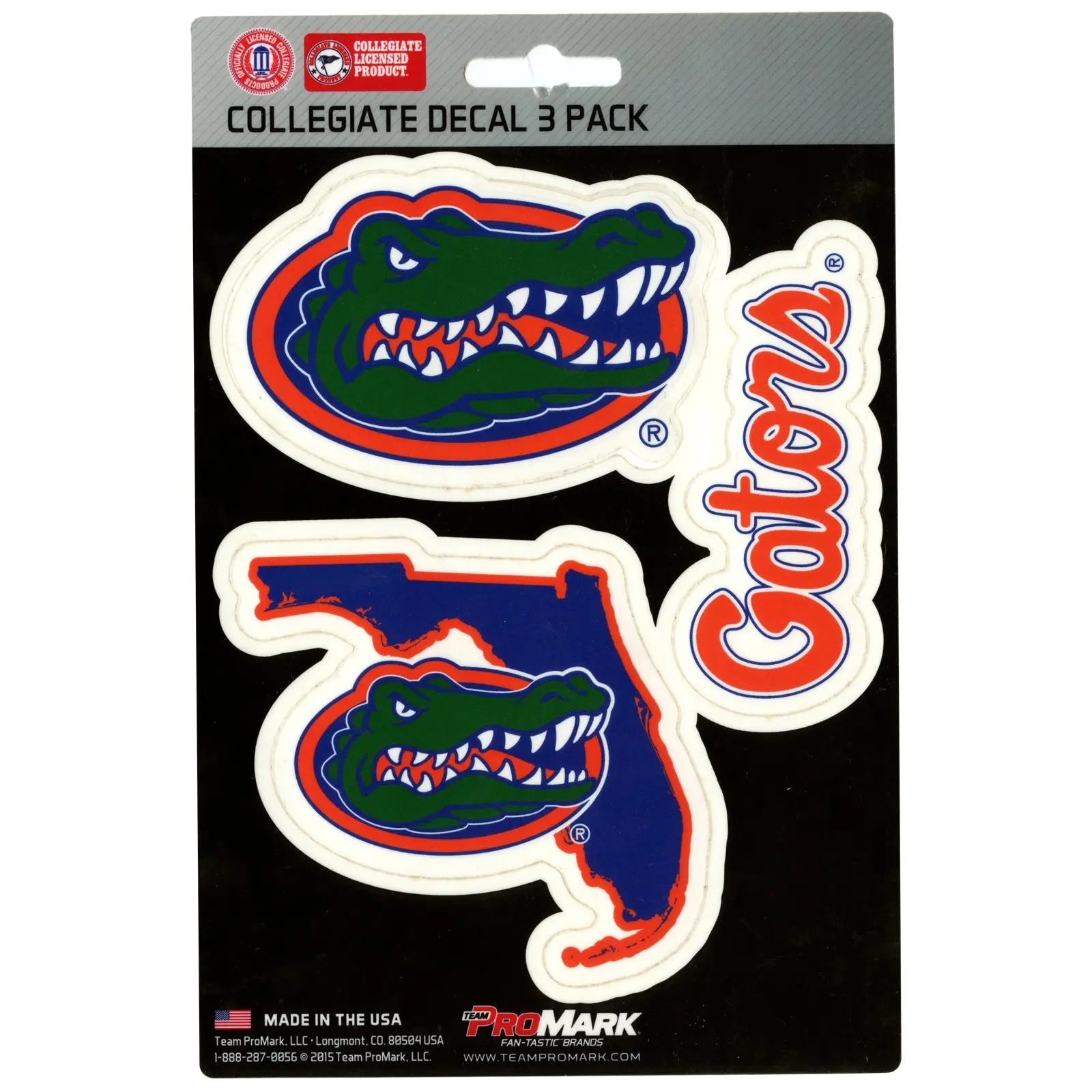Florida Gators Decal 3 Pack