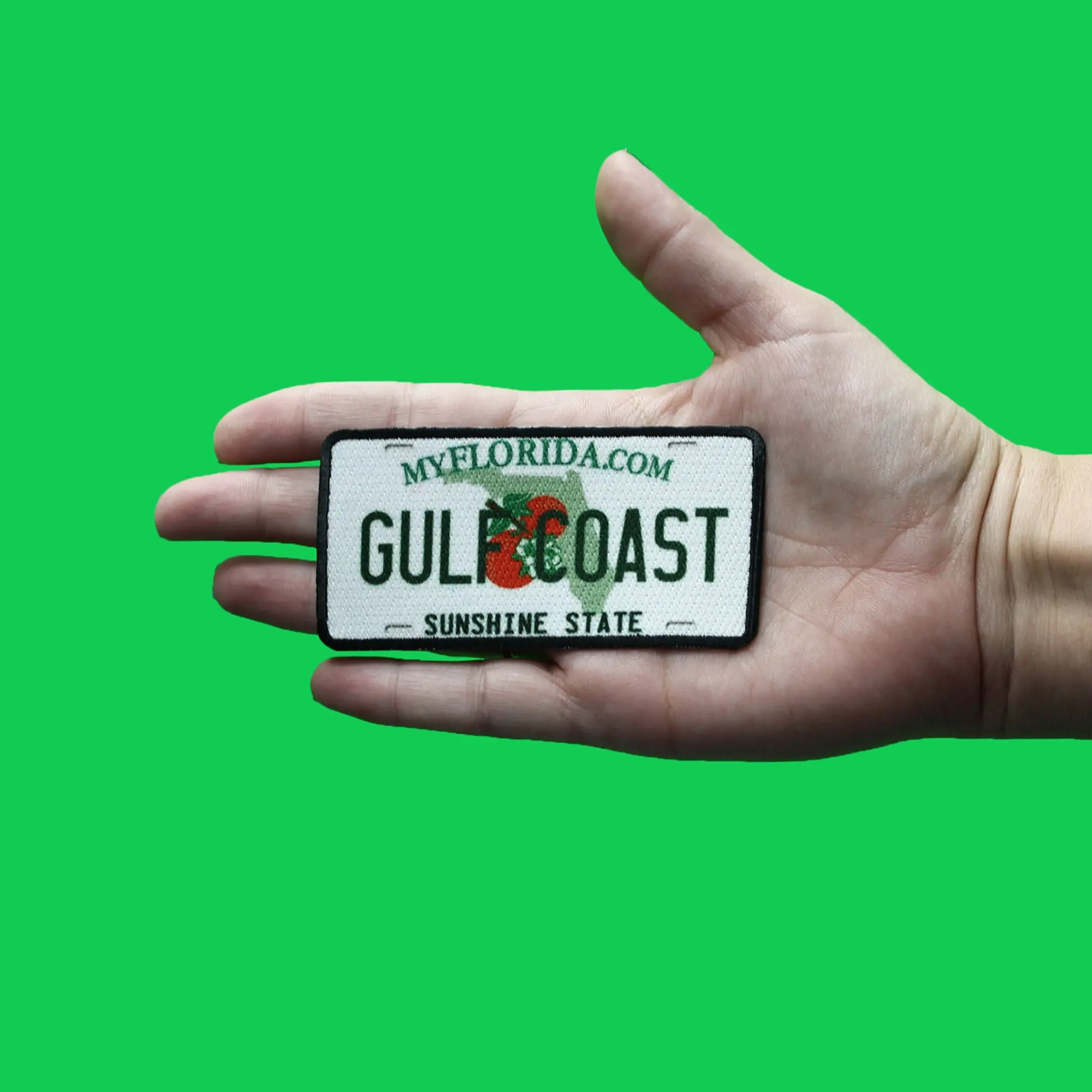 Florida State License Plate Patch Gulf Coast Sunshine Sublimated Iron On - Image 2