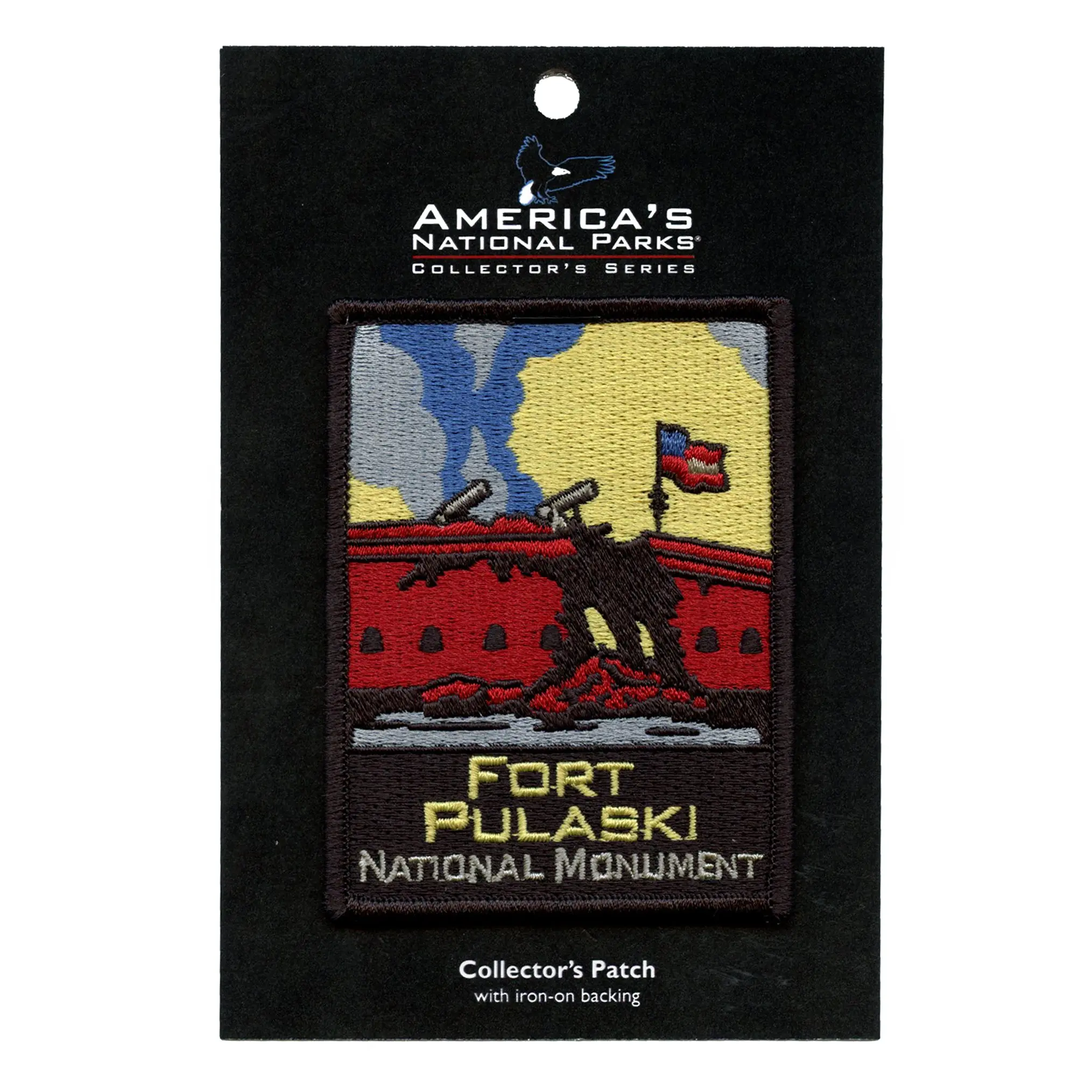 Fort Pulaski National Monument Patch Savannah Georgia Travel Embroidered Iron On - Image 2