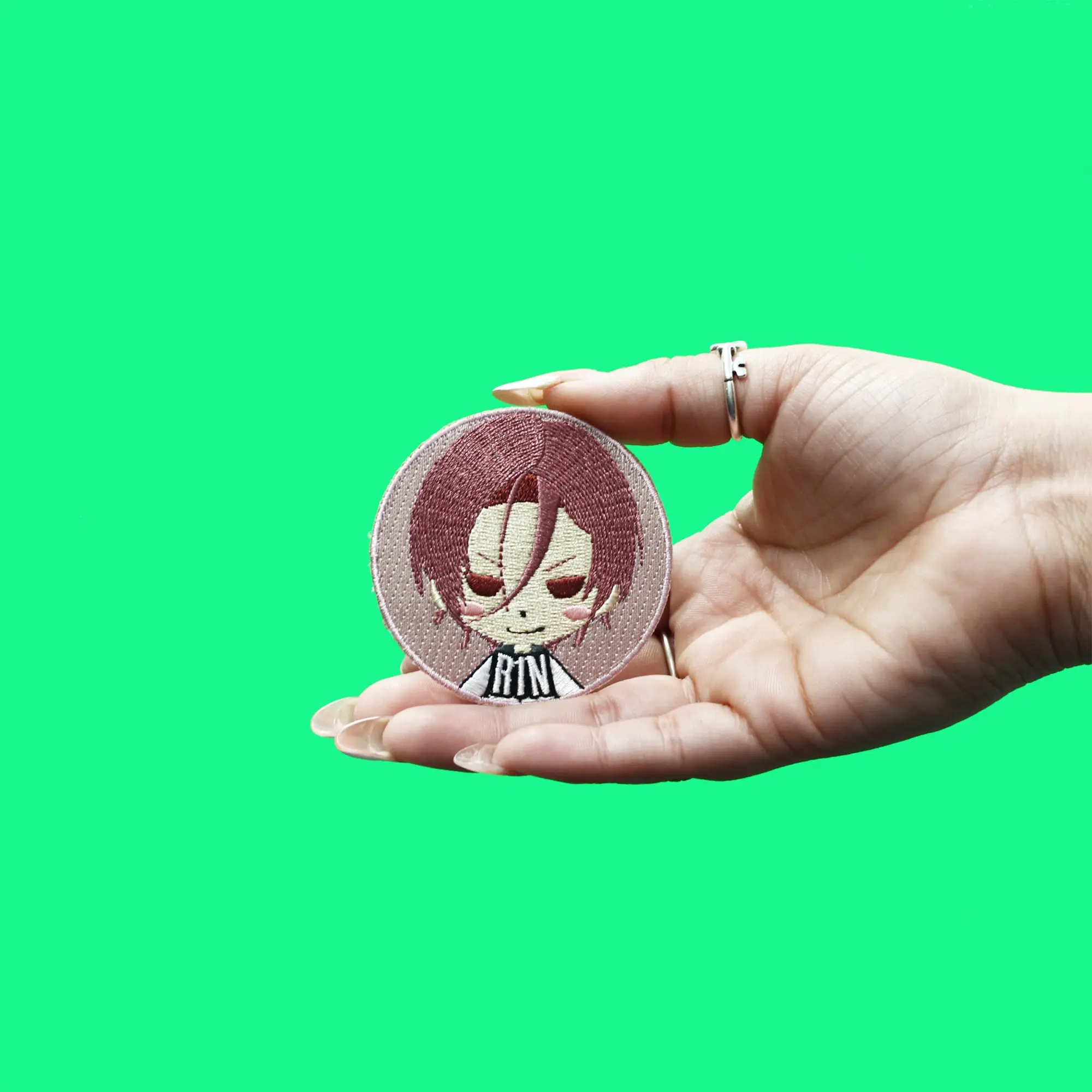 Free! Rin Matsuoka Patch Samezuka Academy Swimmer Embroidered Iron On - Image 2