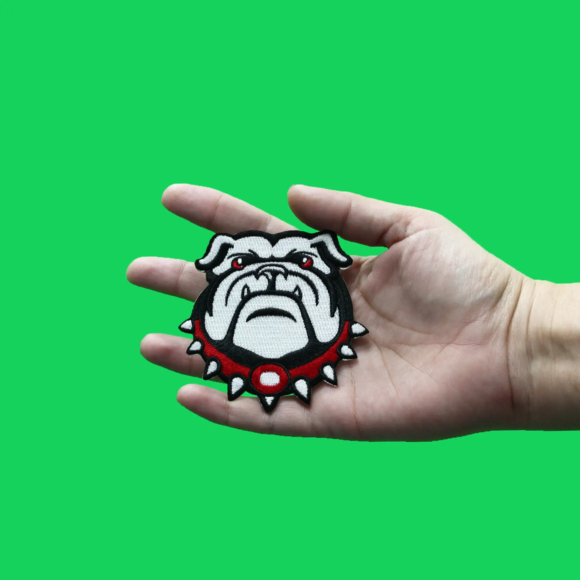 French Bulldog Head Iron On Patch - Image 2