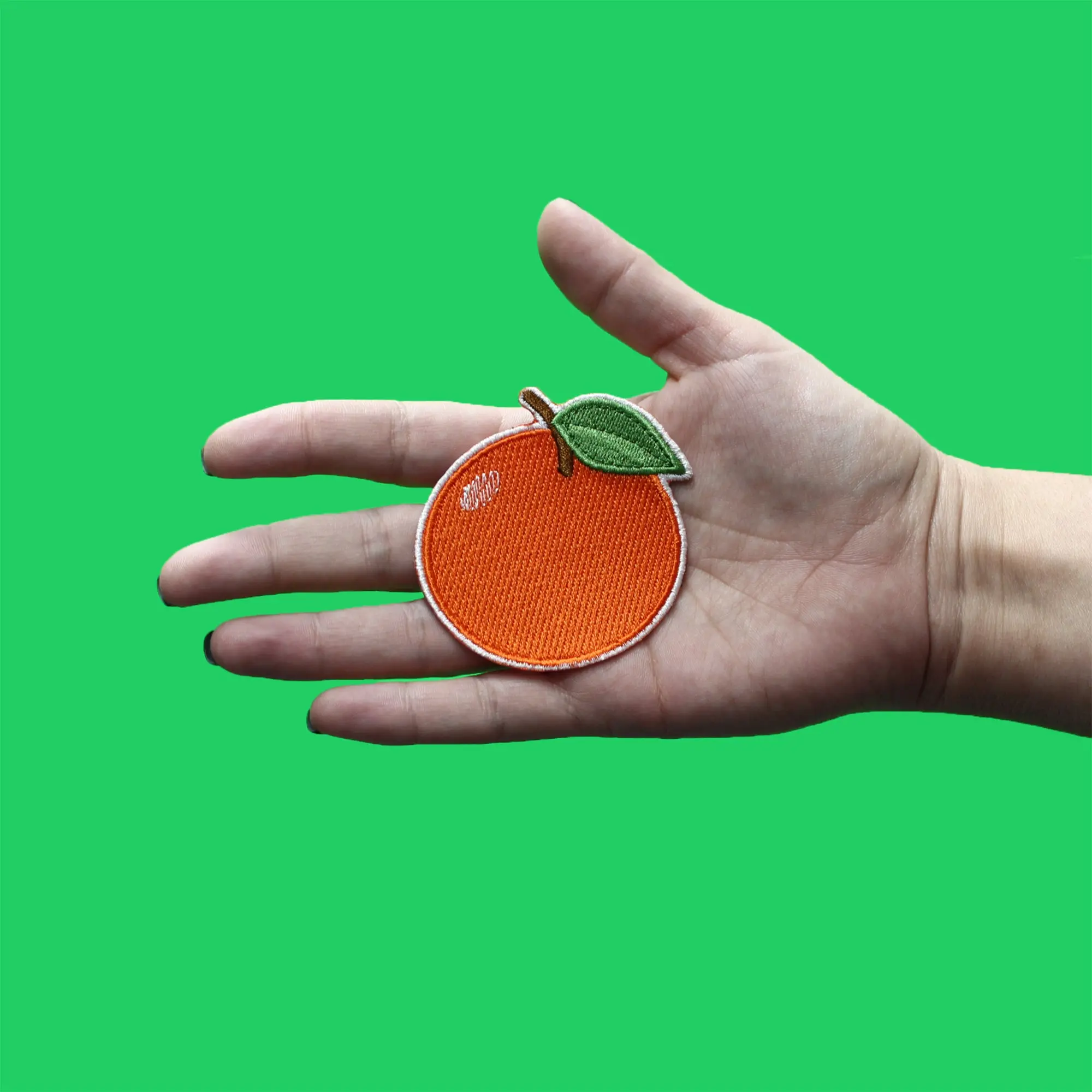 Freshly Picked Orange Fruit Patch Citrus Juice Florida Embroidered Iron On - Image 2