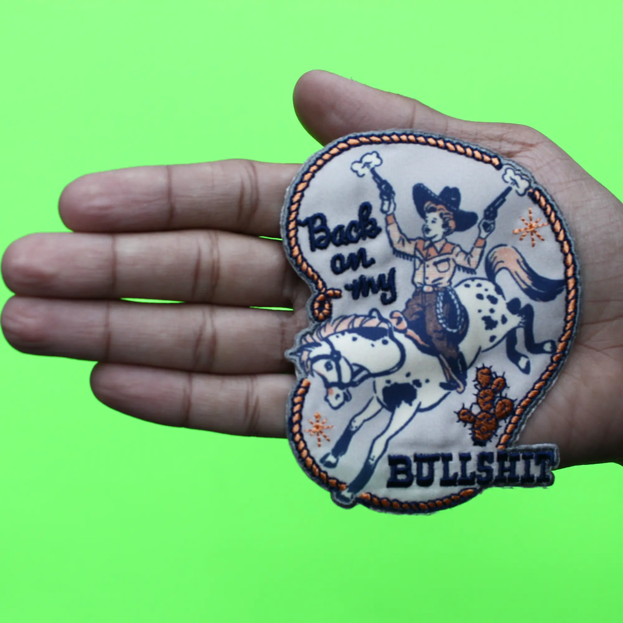 Steven Rhodes Artist Patch Back On My BS Sublimated Embroidered Iron On - Image 2