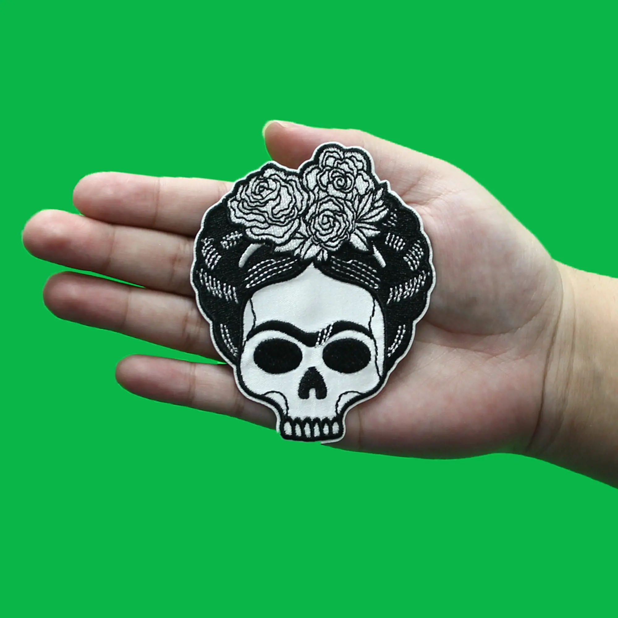 Frida Kahlo Skeleton Patch Dia De Los Muertos Embroidered Iron On - Image 2