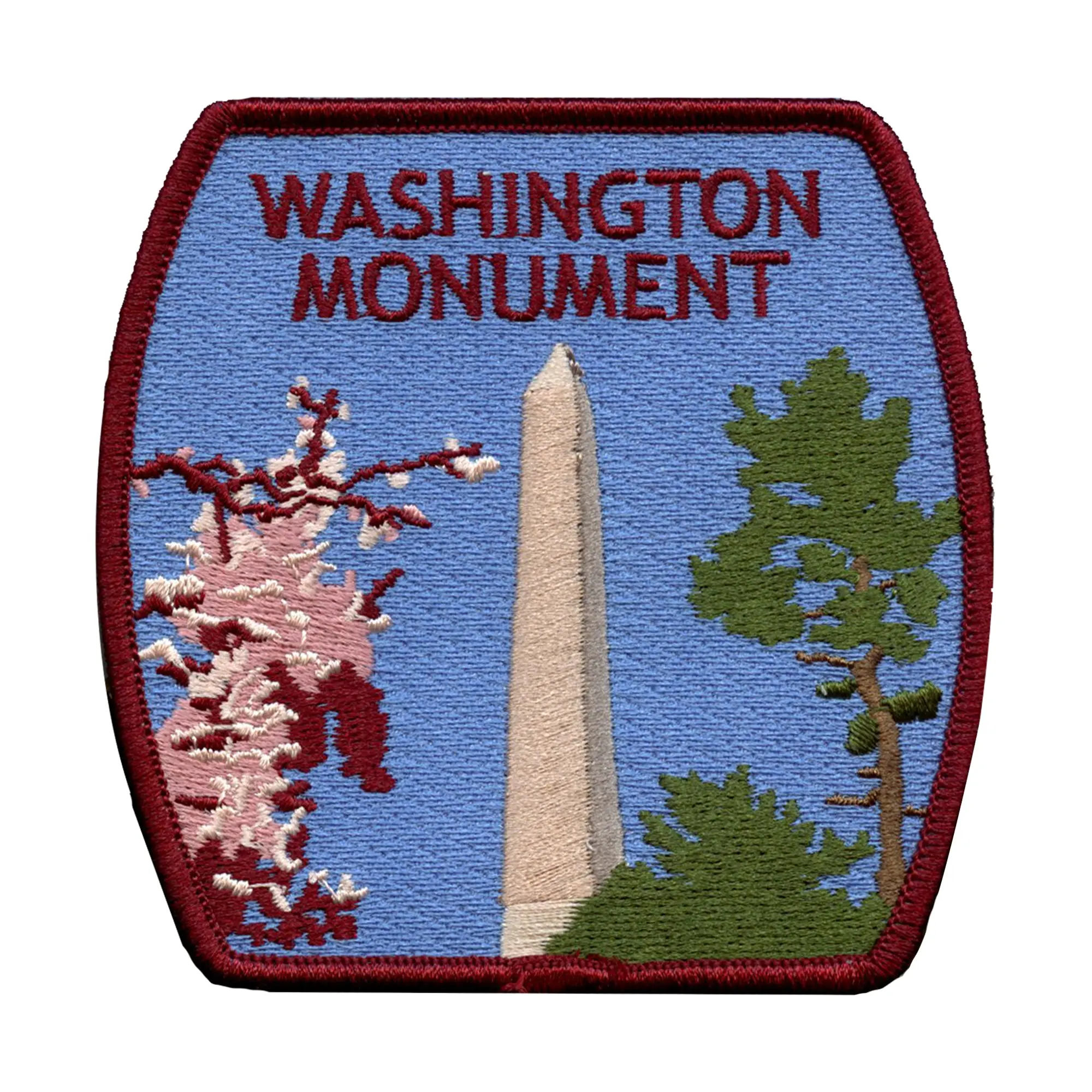 Washington Monument Memorial Patch National Mall DC Travel Embroidered Iron On - Image 2
